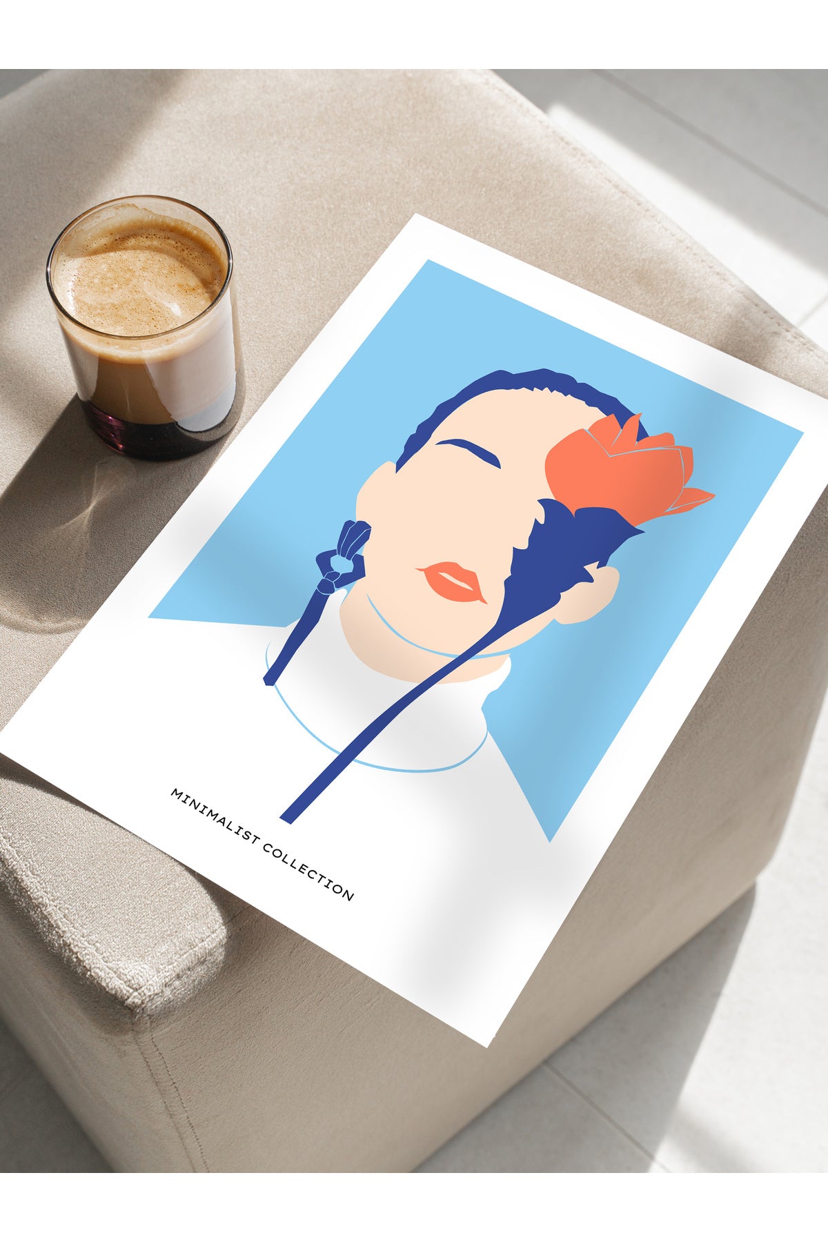 Estetik Duvar Posteri - Estetik Çizim Çerçevesiz Poster - Yatak Odası, Salon, Mutfak Duvar Dekoru