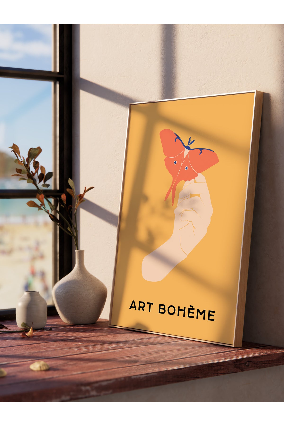 Estetik Duvar Posteri - Estetik Çizim Çerçevesiz Poster - Yatak Odası, Salon, Mutfak Duvar Dekoru