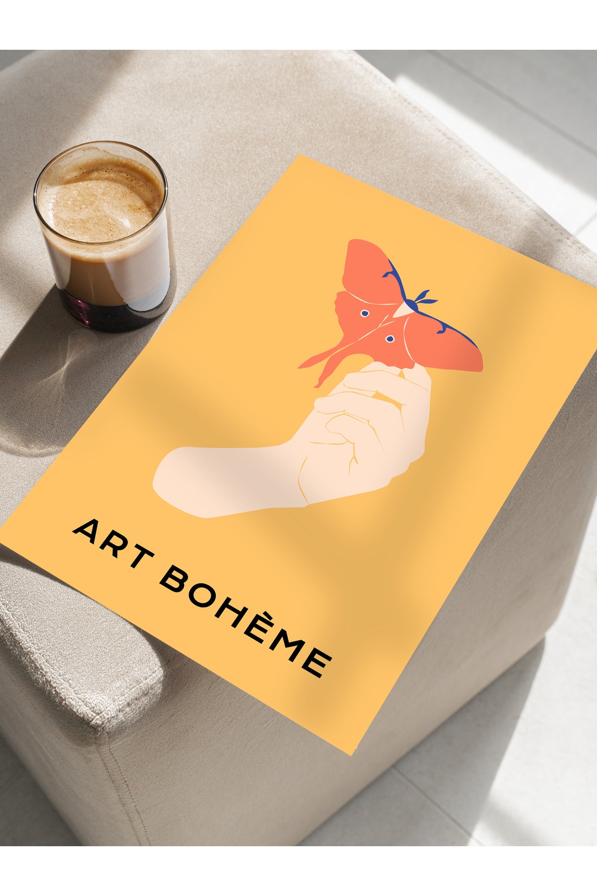 Estetik Duvar Posteri - Estetik Çizim Çerçevesiz Poster - Yatak Odası, Salon, Mutfak Duvar Dekoru