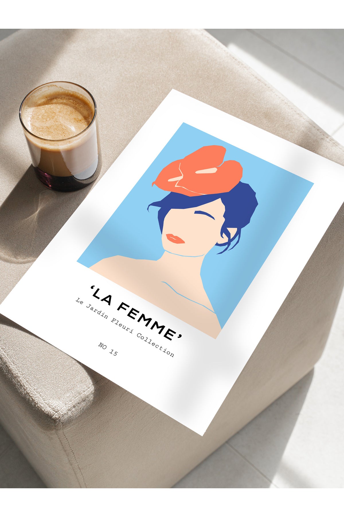 Estetik Duvar Posteri - Estetik Çizim Çerçevesiz Poster - Yatak Odası, Salon, Mutfak Duvar Dekoru