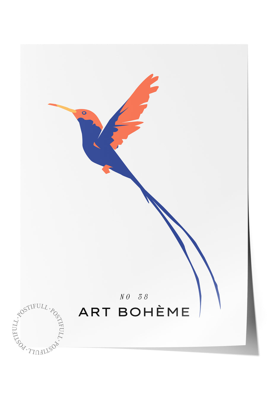 Farklı Tonlarda Art Bohème Tropikal İllustrasyon Çerçevesiz Poster