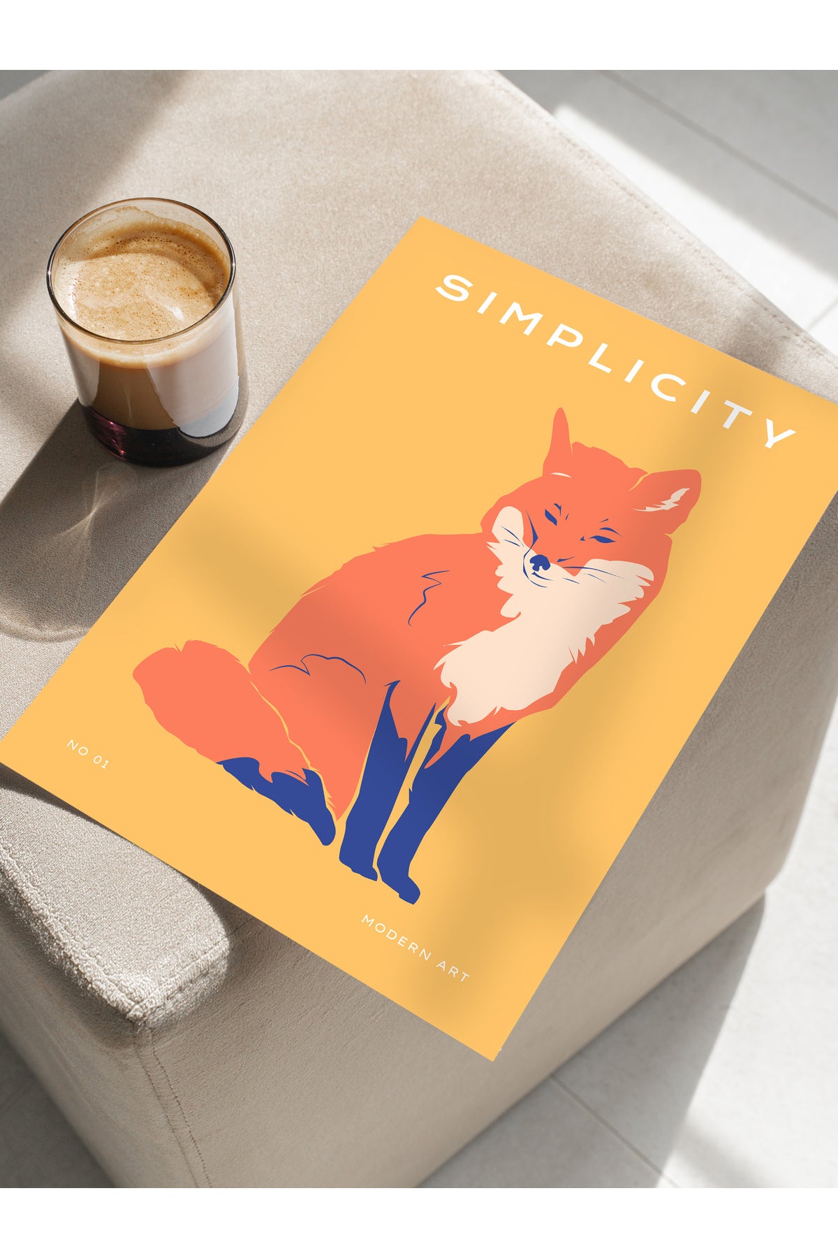 Estetik Duvar Posteri - Estetik Çizim Çerçevesiz Poster - Yatak Odası, Salon, Mutfak Duvar Dekoru