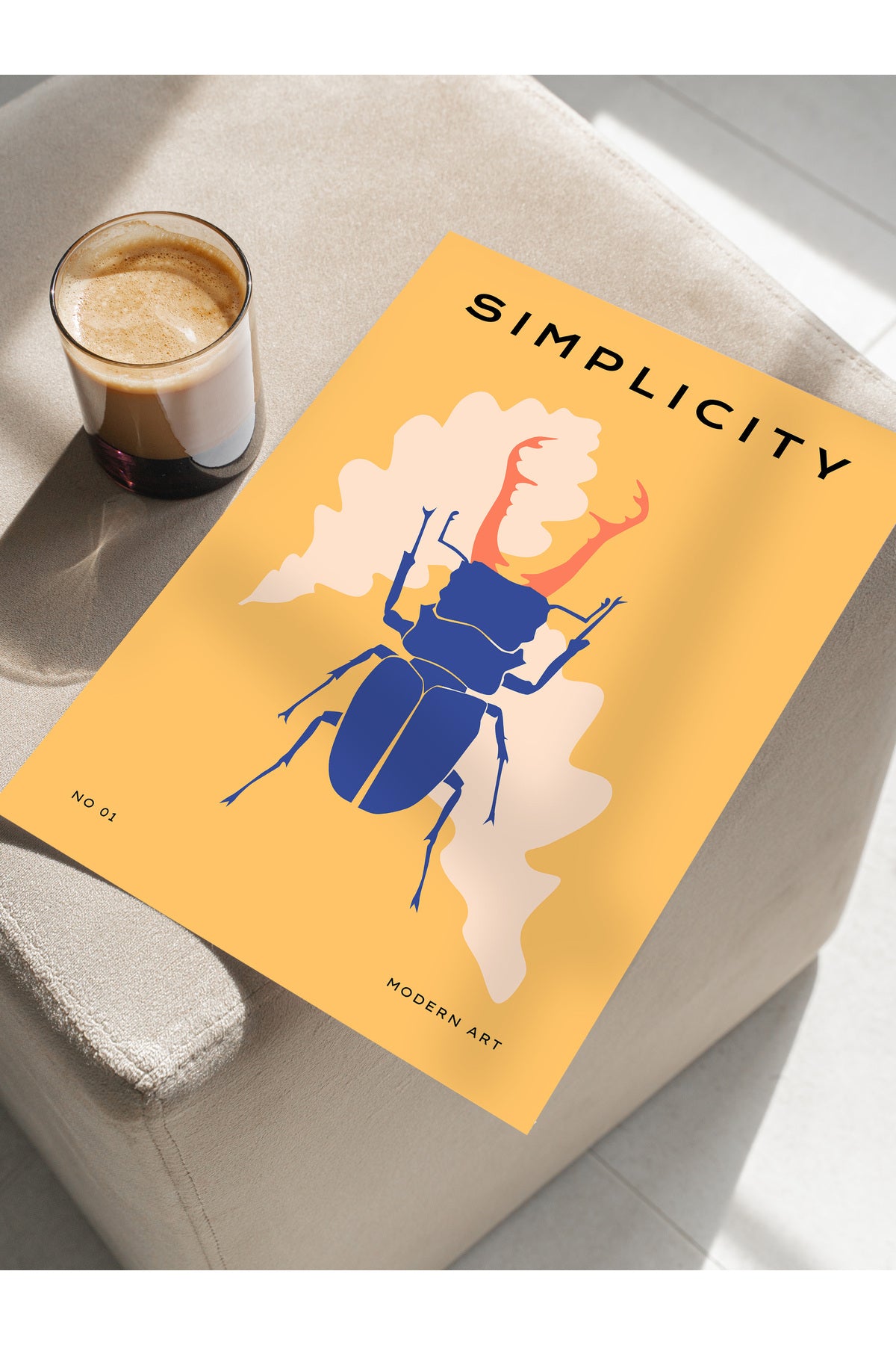 Estetik Duvar Posteri - Estetik Çizim Çerçevesiz Poster - Yatak Odası, Salon, Mutfak Duvar Dekoru