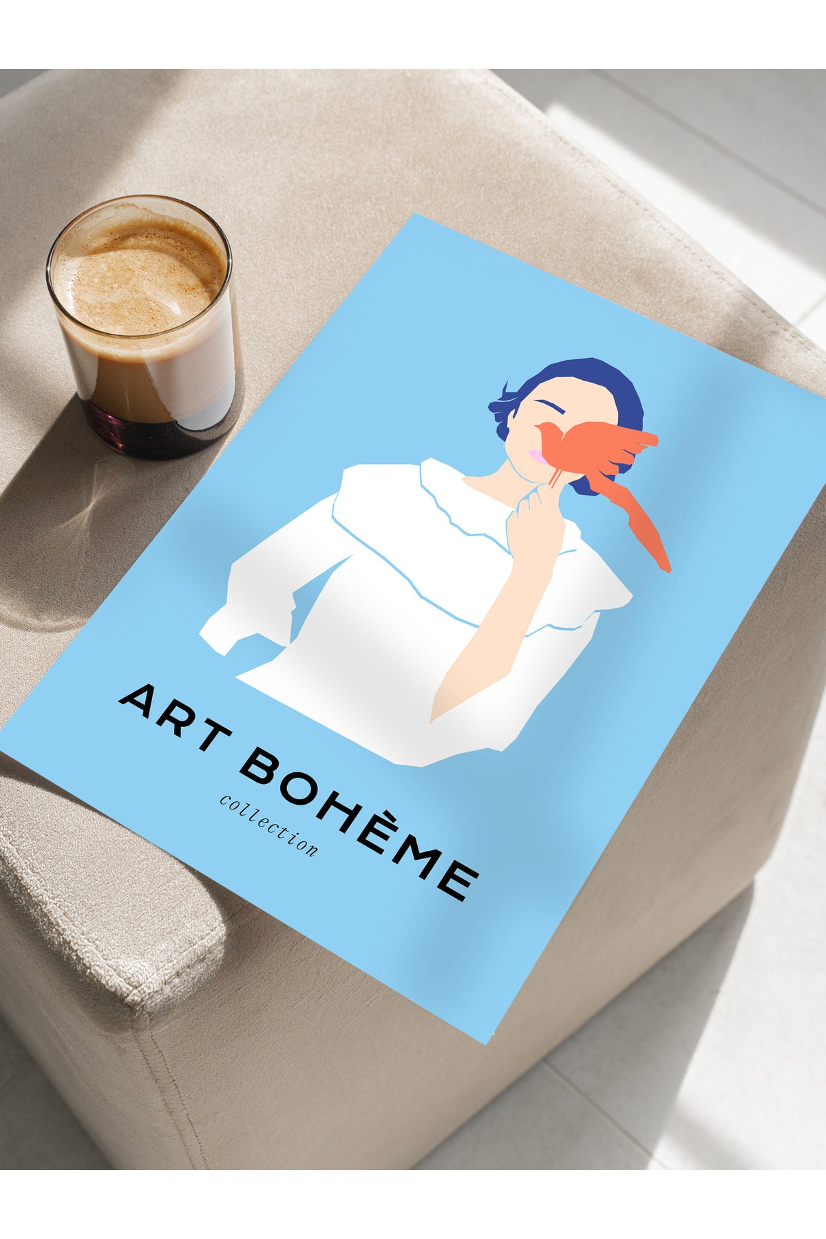 Estetik Duvar Posteri - Estetik Çizim Çerçevesiz Poster - Yatak Odası, Salon, Mutfak Duvar Dekoru