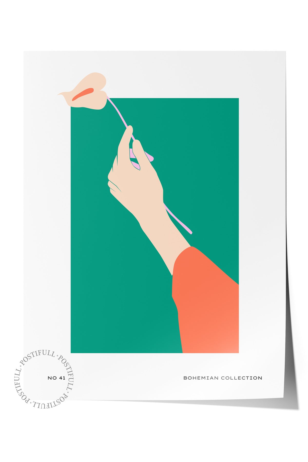 Estetik Duvar Posteri - Estetik Çizim Çerçevesiz Poster - Yatak Odası, Salon, Mutfak Duvar Dekoru