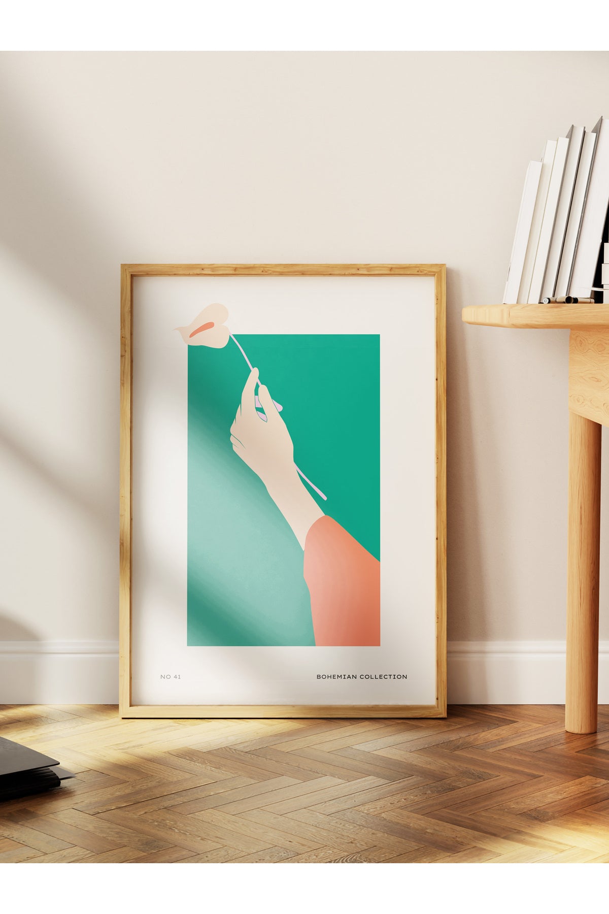 Estetik Duvar Posteri - Estetik Çizim Çerçevesiz Poster - Yatak Odası, Salon, Mutfak Duvar Dekoru