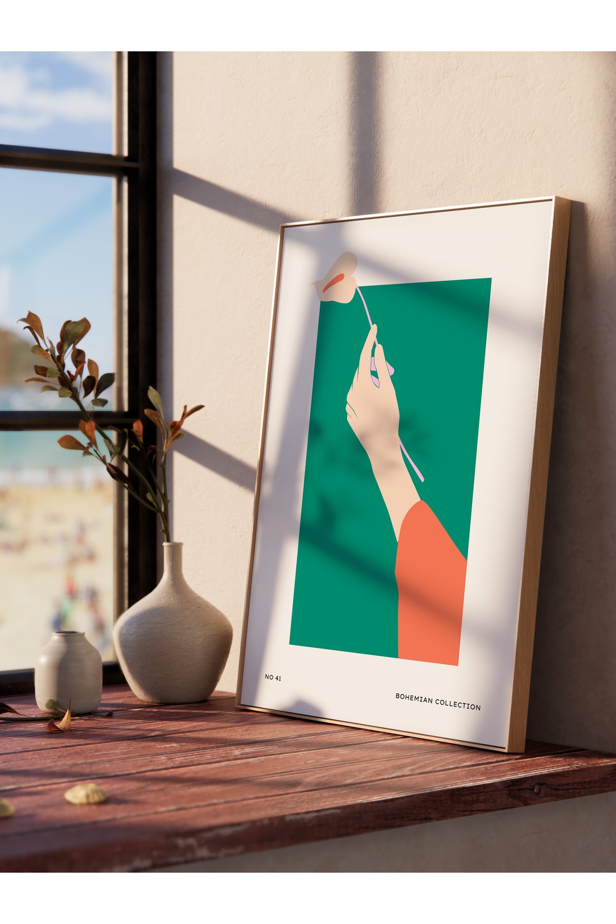 Estetik Duvar Posteri - Estetik Çizim Çerçevesiz Poster - Yatak Odası, Salon, Mutfak Duvar Dekoru