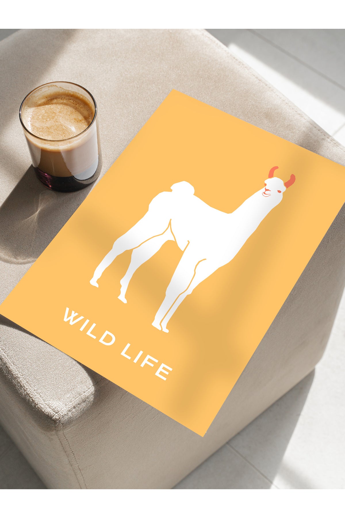 Estetik Duvar Posteri - Estetik Çizim Çerçevesiz Poster - Yatak Odası, Salon, Mutfak Duvar Dekoru