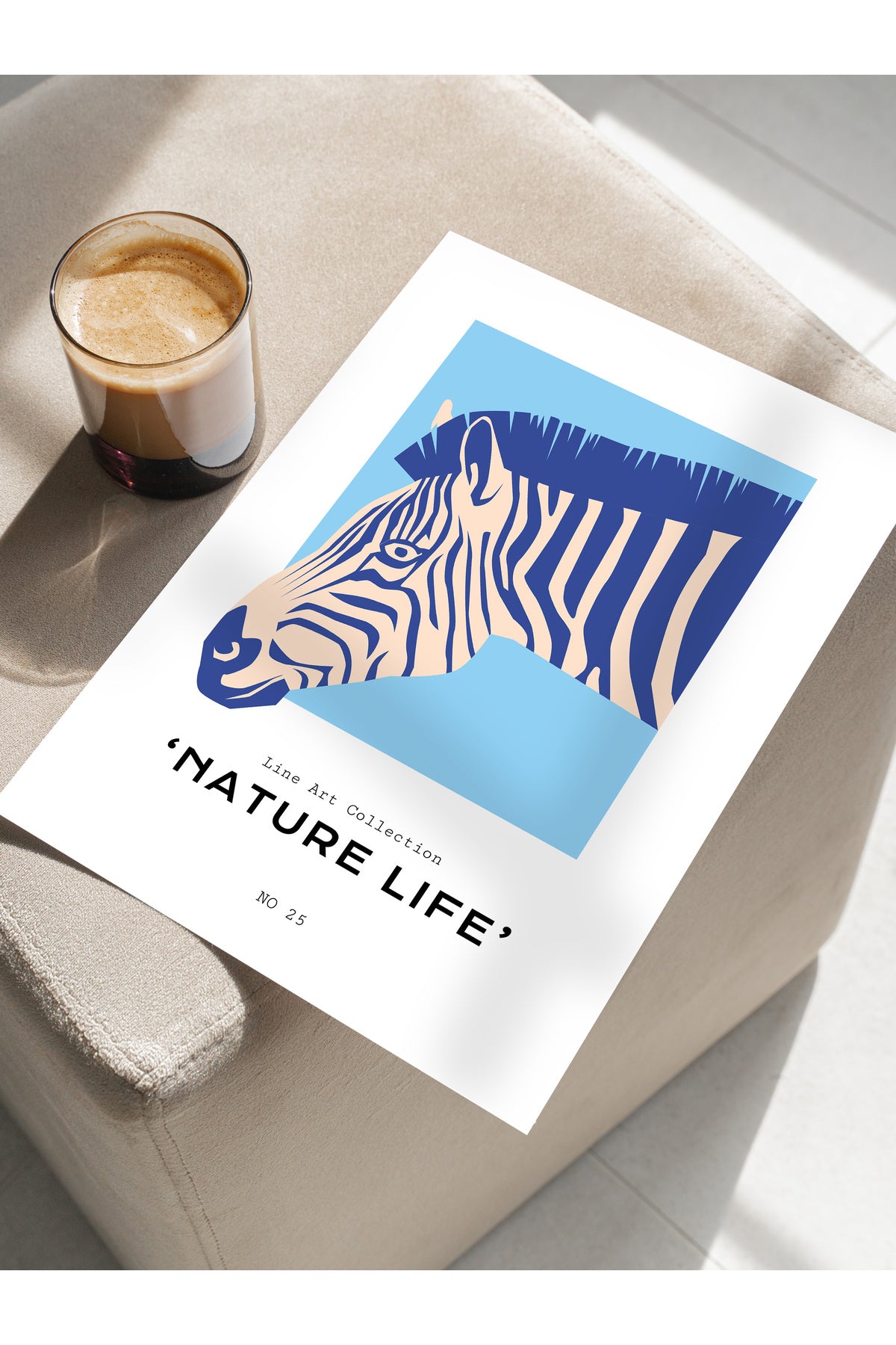 Estetik Duvar Posteri - Estetik Çizim Çerçevesiz Poster - Yatak Odası, Salon, Mutfak Duvar Dekoru