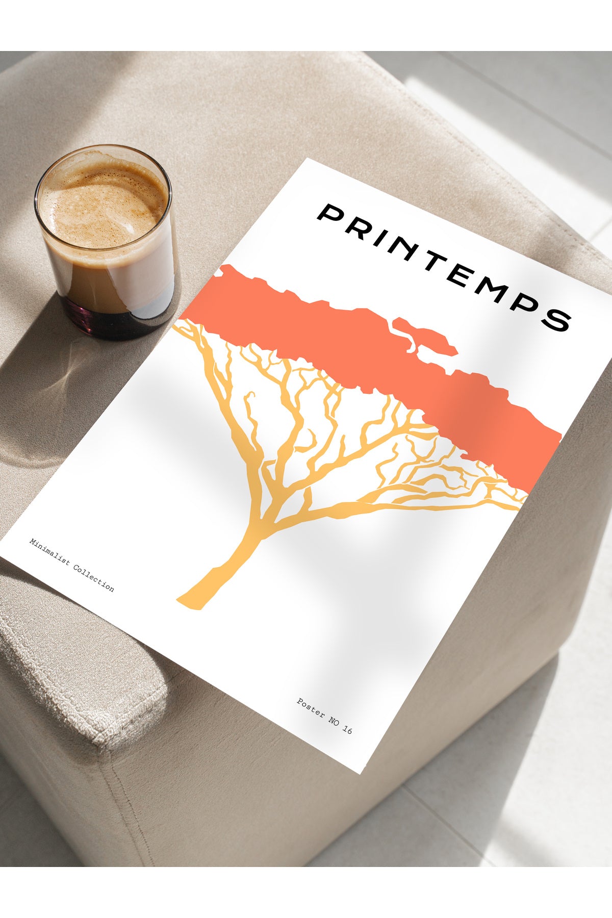 Estetik Duvar Posteri - Estetik Çizim Çerçevesiz Poster - Yatak Odası, Salon, Mutfak Duvar Dekoru