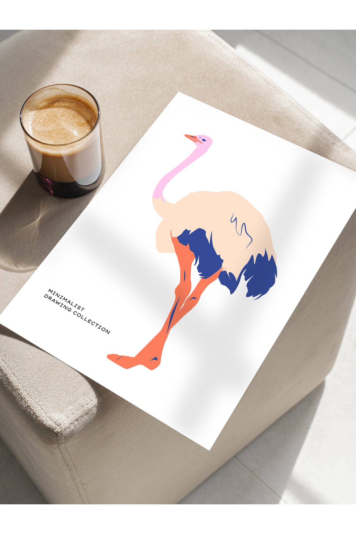 Estetik Duvar Posteri - Estetik Çizim Çerçevesiz Poster - Yatak Odası, Salon, Mutfak Duvar Dekoru