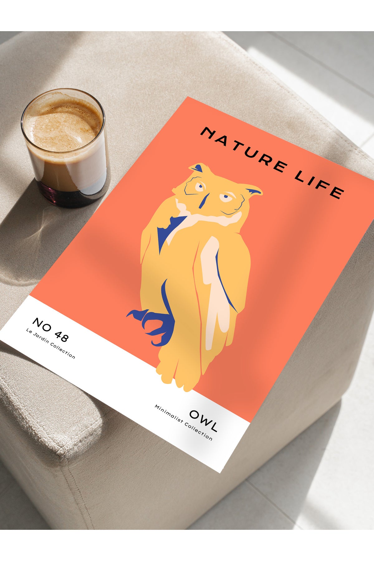 Estetik Duvar Posteri - Estetik Çizim Çerçevesiz Poster - Yatak Odası, Salon, Mutfak Duvar Dekoru