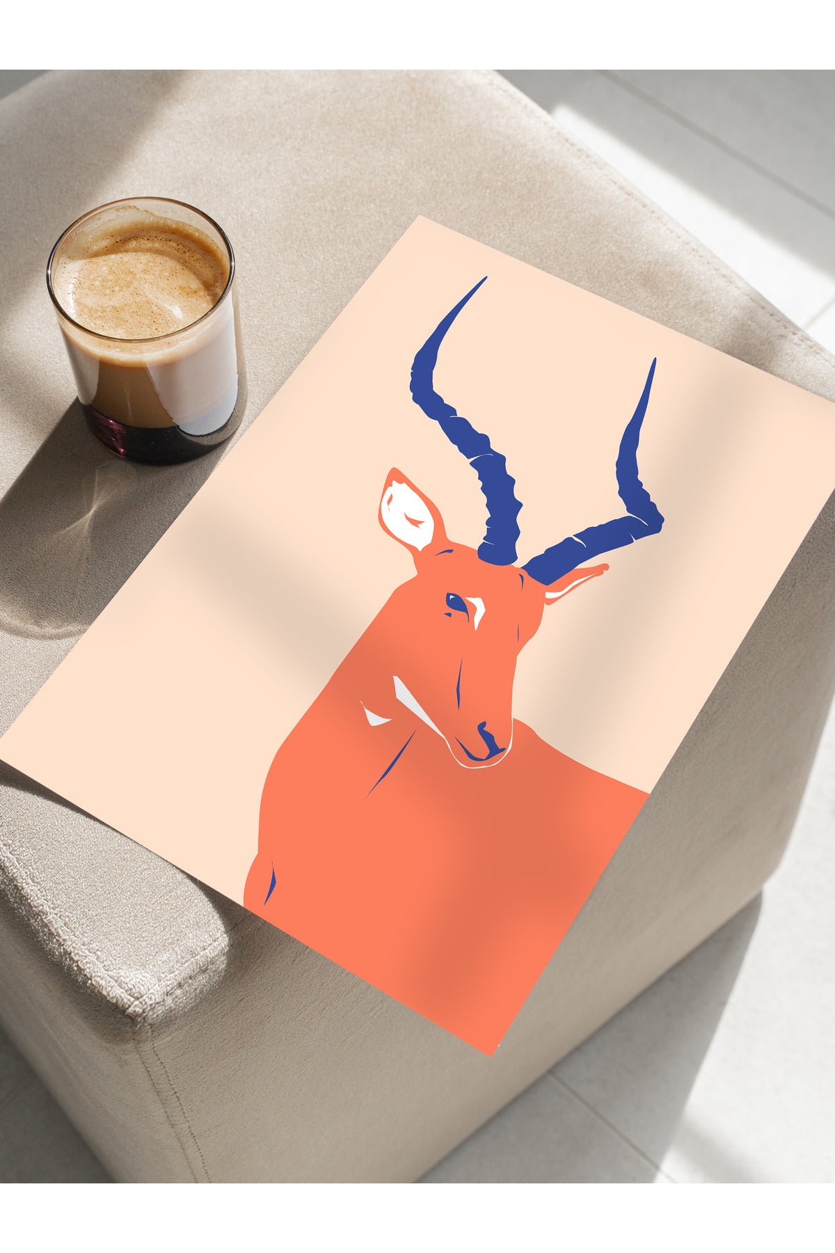 Estetik Duvar Posteri - Estetik Çizim Çerçevesiz Poster - Yatak Odası, Salon, Mutfak Duvar Dekoru