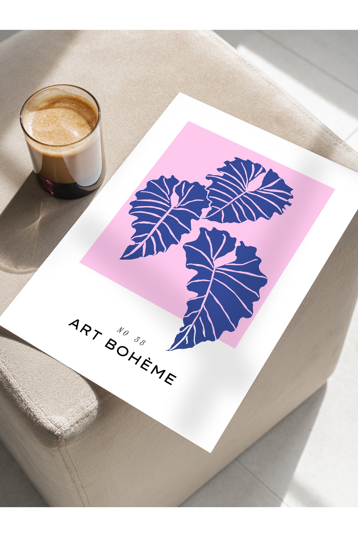 Estetik Duvar Posteri - Estetik Çizim Çerçevesiz Poster - Yatak Odası, Salon, Mutfak Duvar Dekoru