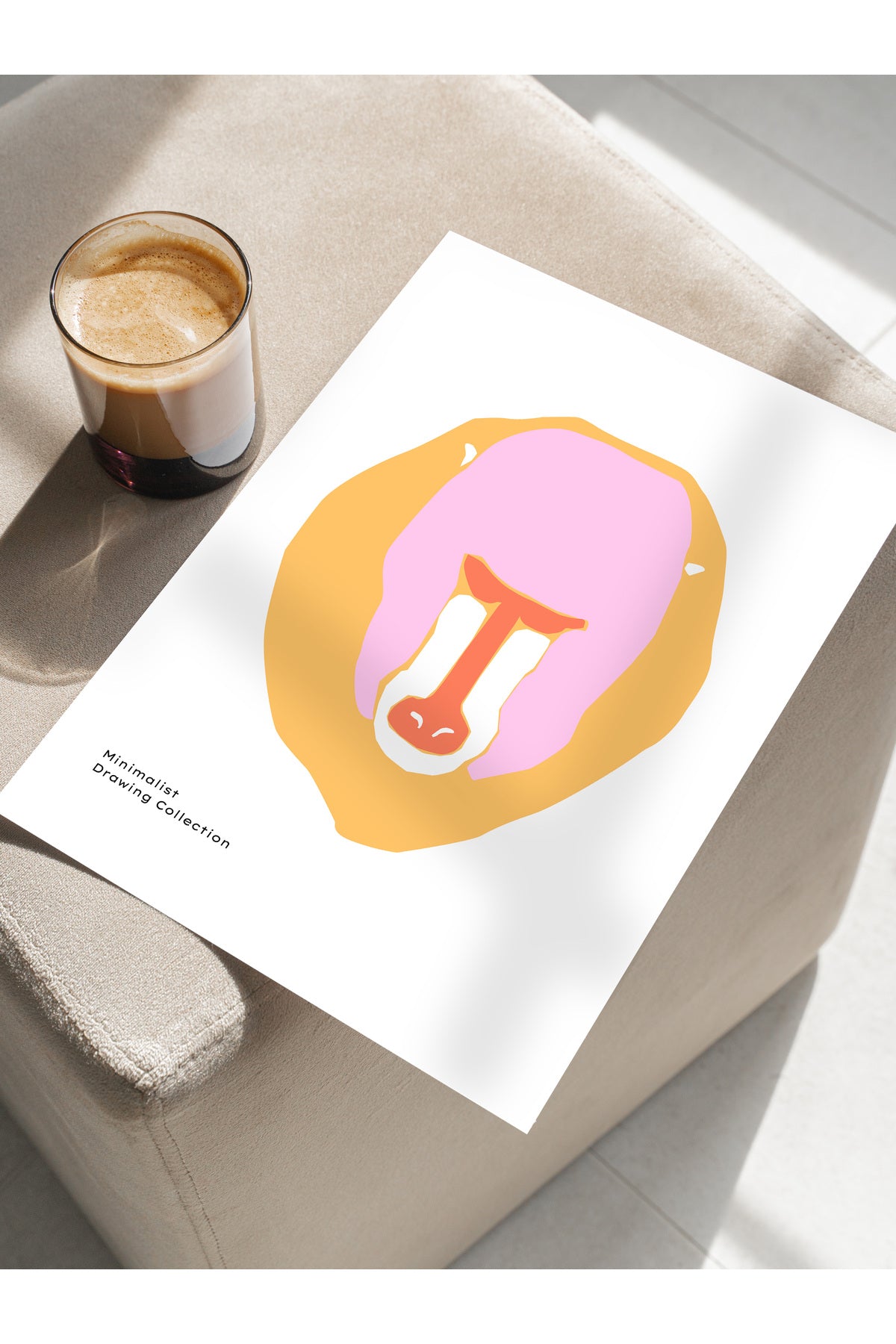 Estetik Duvar Posteri - Estetik Çizim Çerçevesiz Poster - Yatak Odası, Salon, Mutfak Duvar Dekoru