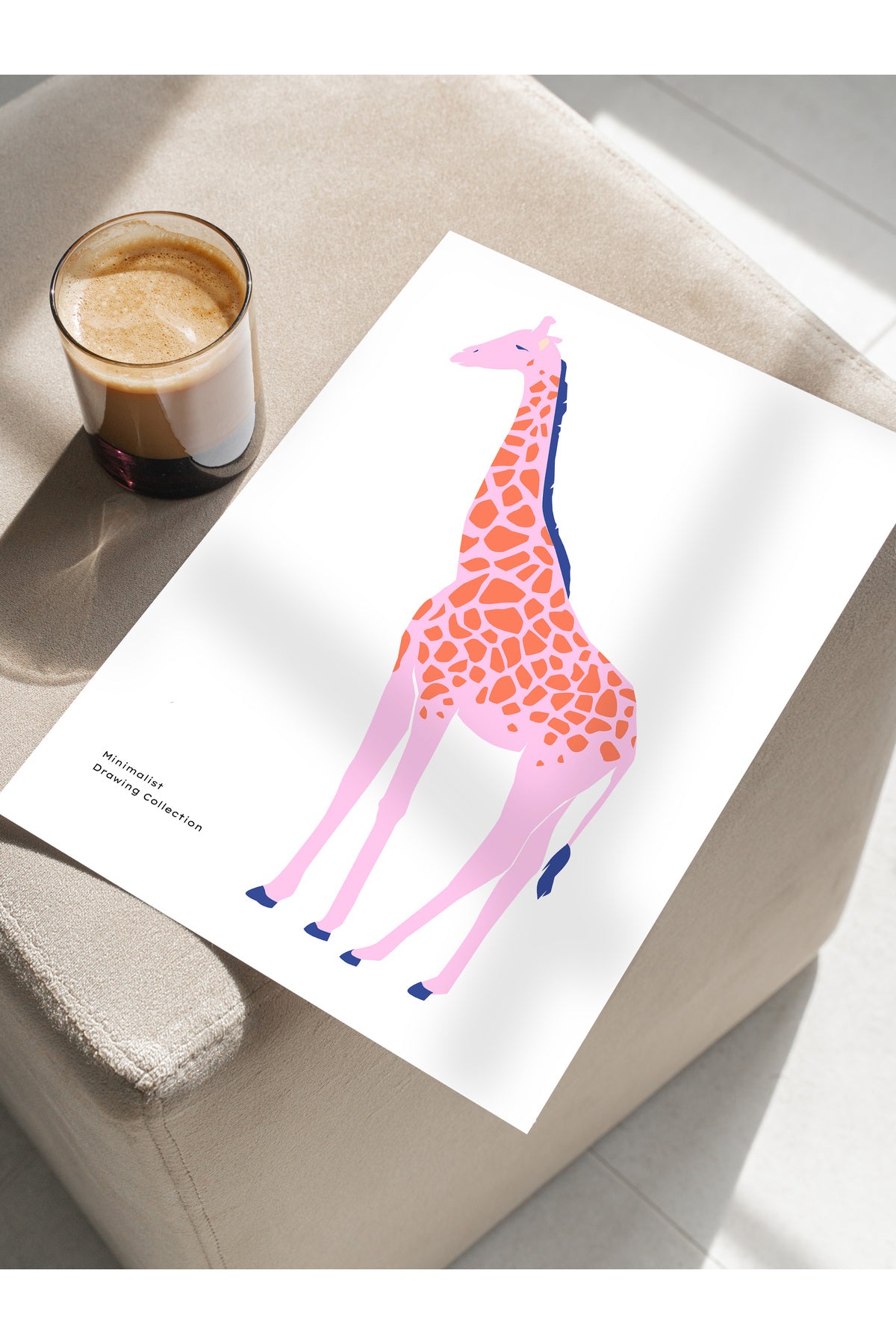 Estetik Duvar Posteri - Estetik Çizim Çerçevesiz Poster - Yatak Odası, Salon, Mutfak Duvar Dekoru