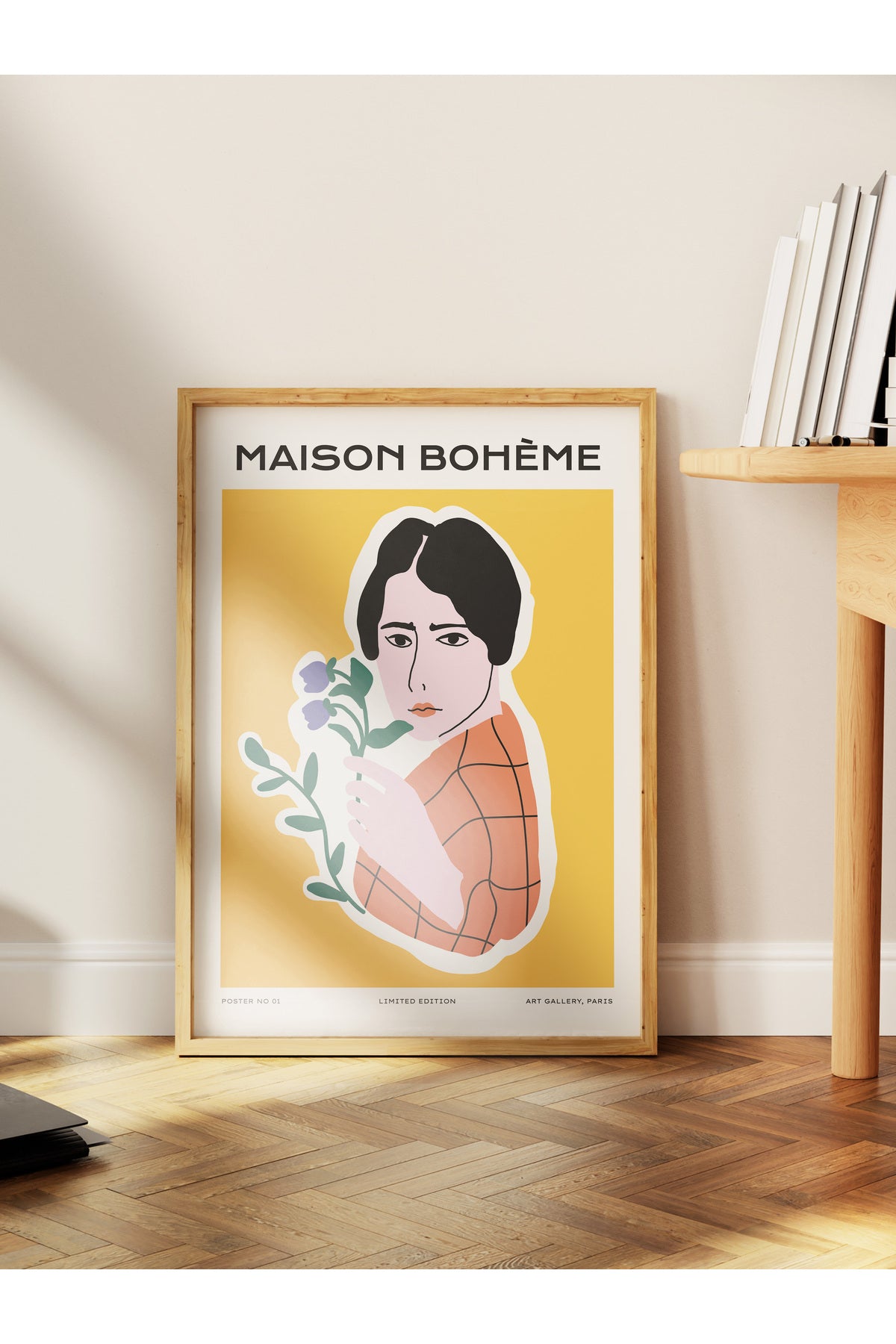 Estetik Duvar Posteri - Estetik Çizim Çerçevesiz Poster - Yatak Odası, Salon, Mutfak Duvar Dekoru