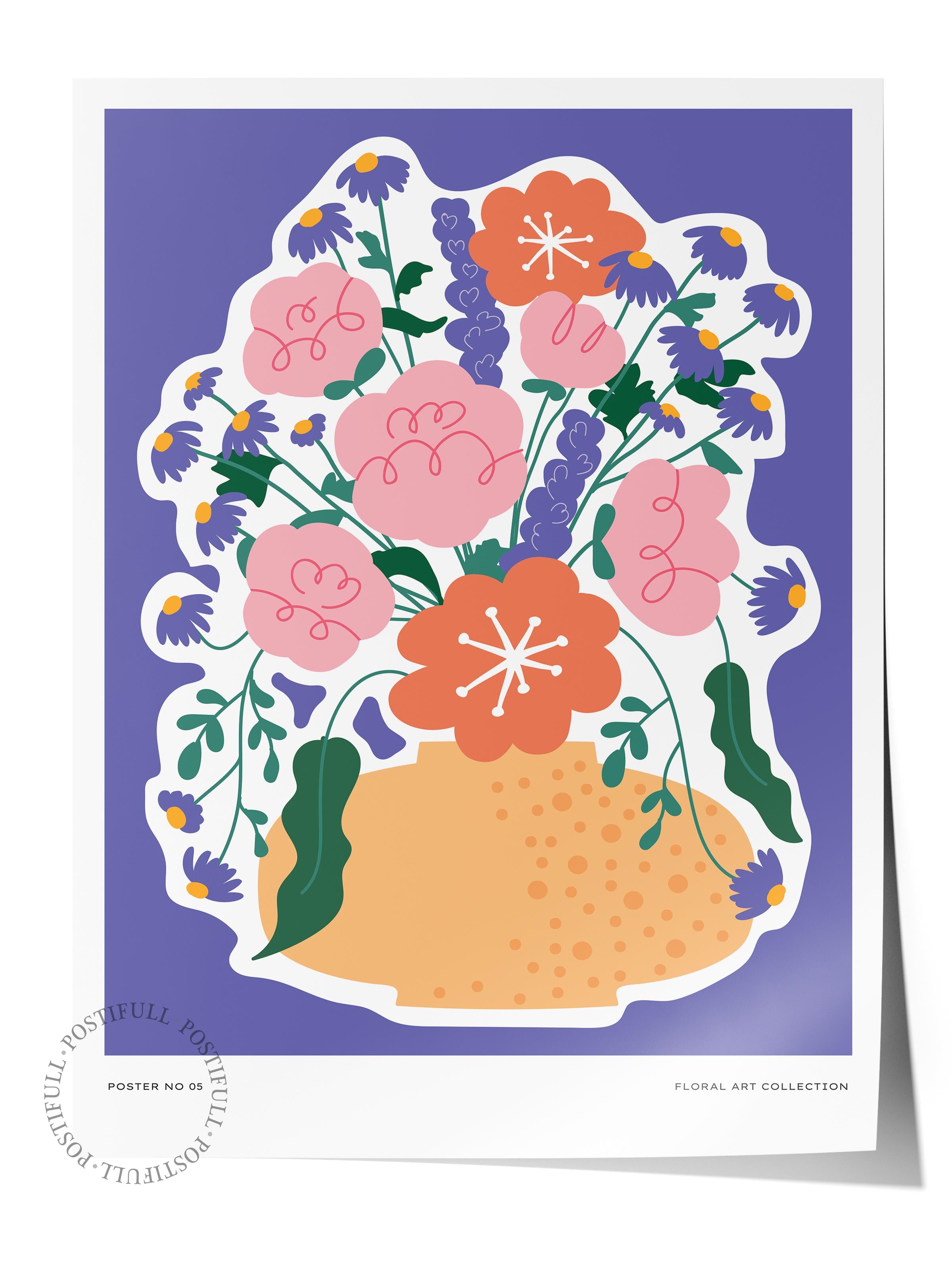 Estetik Duvar Posteri - Estetik Çizim Çerçevesiz Poster - Yatak Odası, Salon, Mutfak Duvar Dekoru