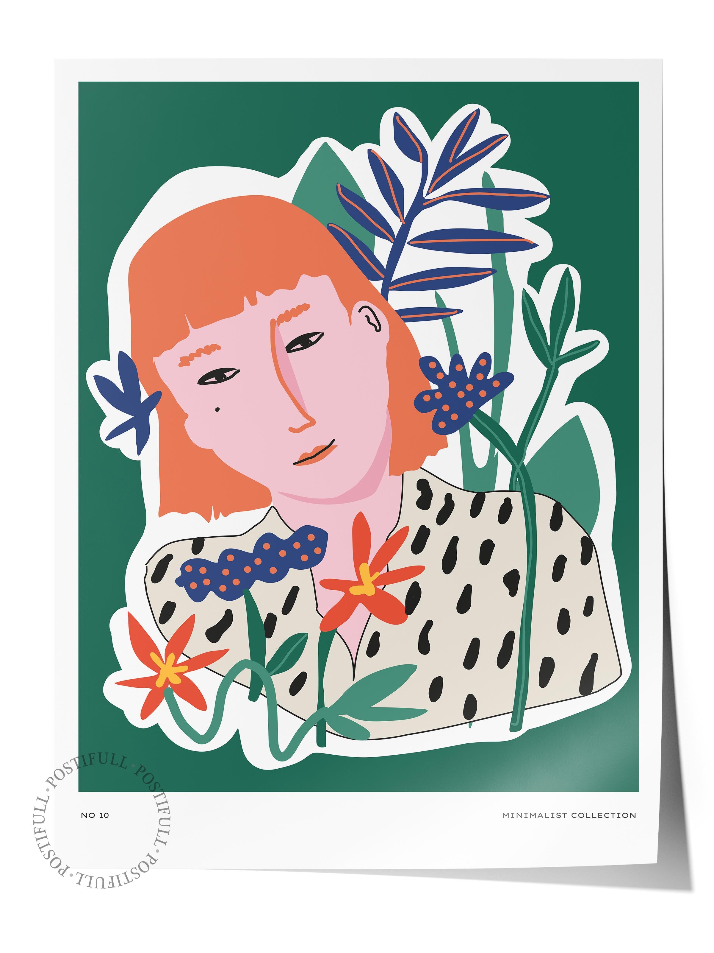 Estetik Duvar Posteri - Estetik Çizim Çerçevesiz Poster - Yatak Odası, Salon, Mutfak Duvar Dekoru