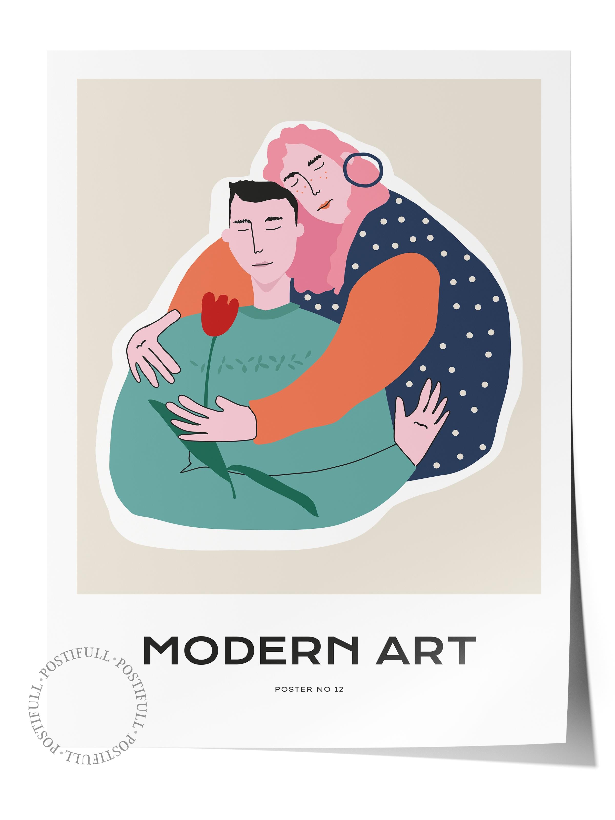 Estetik Duvar Posteri - Estetik Çizim Çerçevesiz Poster - Yatak Odası, Salon, Mutfak Duvar Dekoru