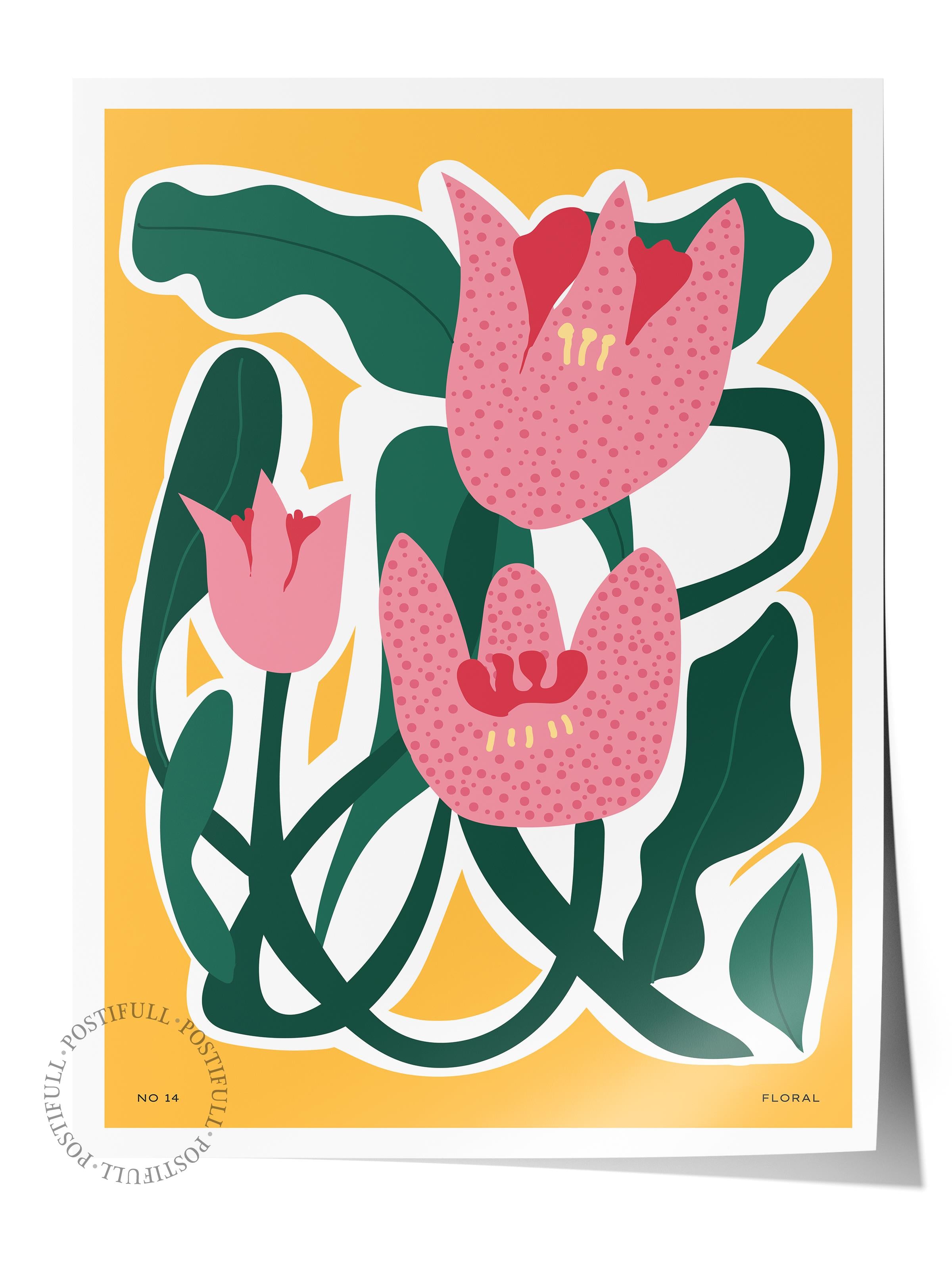 Estetik Duvar Posteri - Estetik Çizim Çerçevesiz Poster - Yatak Odası, Salon, Mutfak Duvar Dekoru