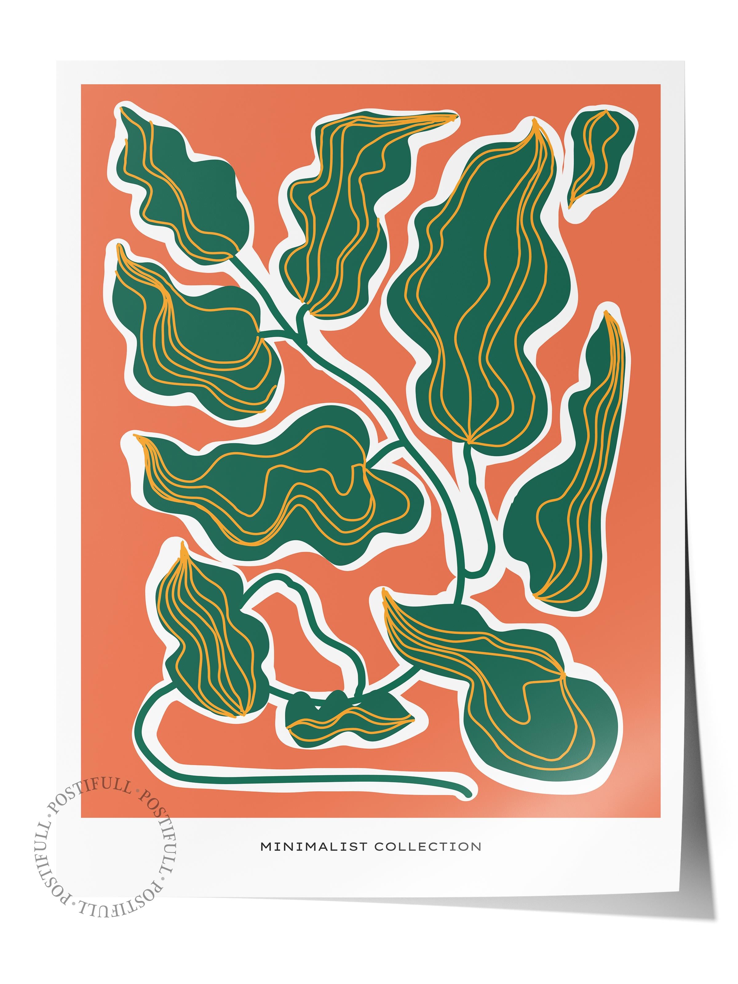 Estetik Duvar Posteri - Estetik Çizim Çerçevesiz Poster - Yatak Odası, Salon, Mutfak Duvar Dekoru