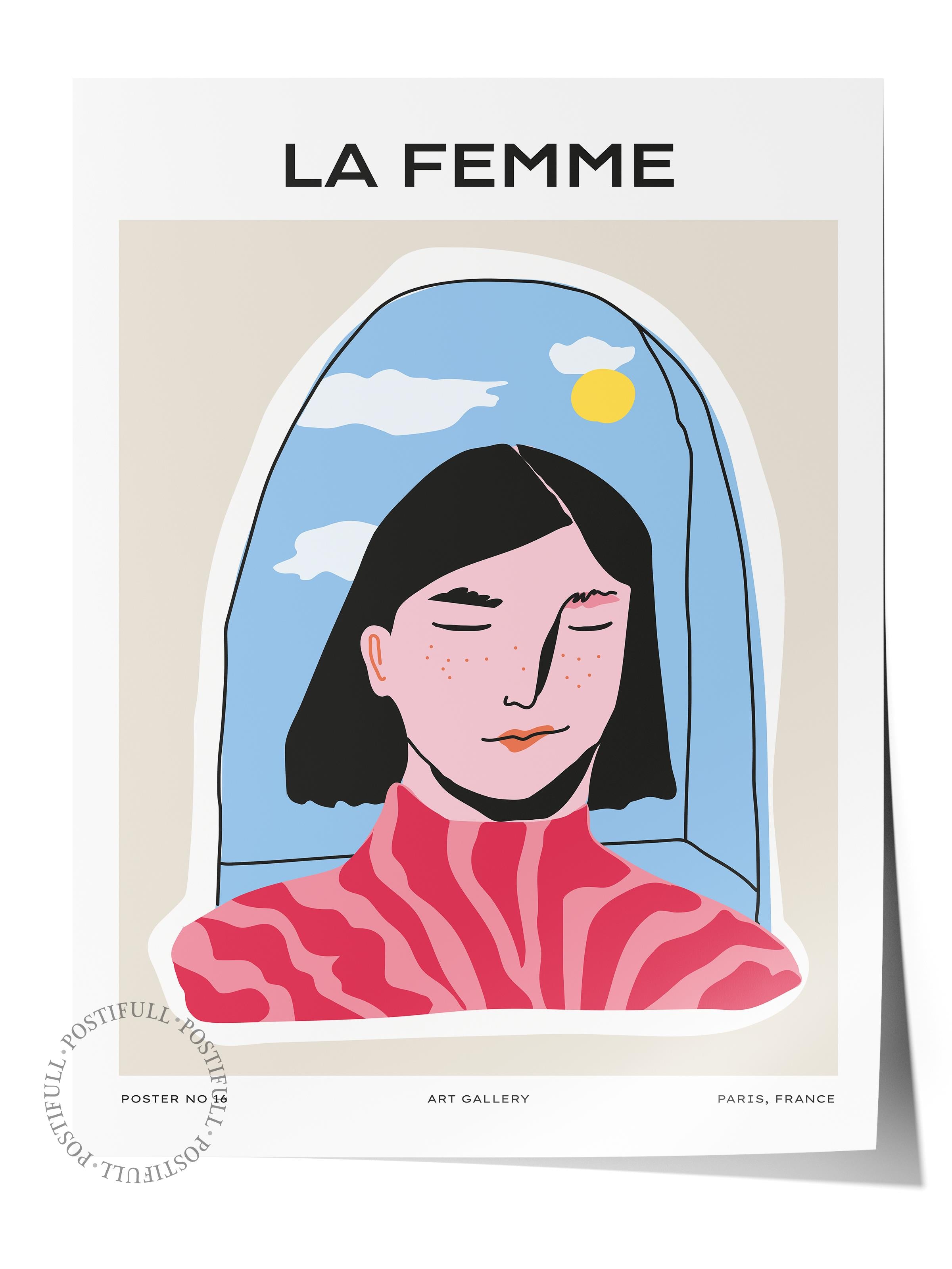 Estetik Duvar Posteri - Estetik Çizim Çerçevesiz Poster - Yatak Odası, Salon, Mutfak Duvar Dekoru