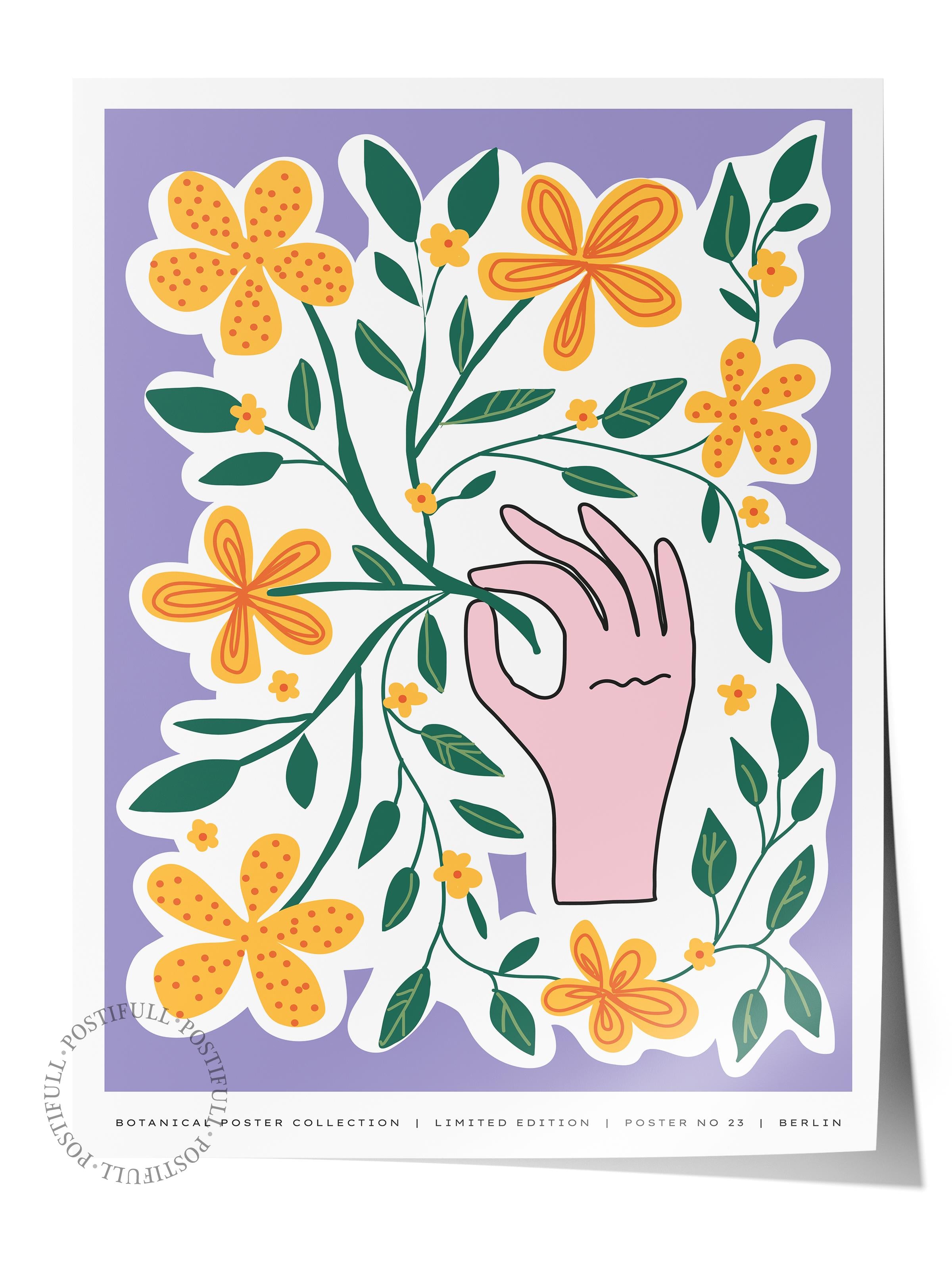 Estetik Duvar Posteri - Estetik Çizim Çerçevesiz Poster - Yatak Odası, Salon, Mutfak Duvar Dekoru