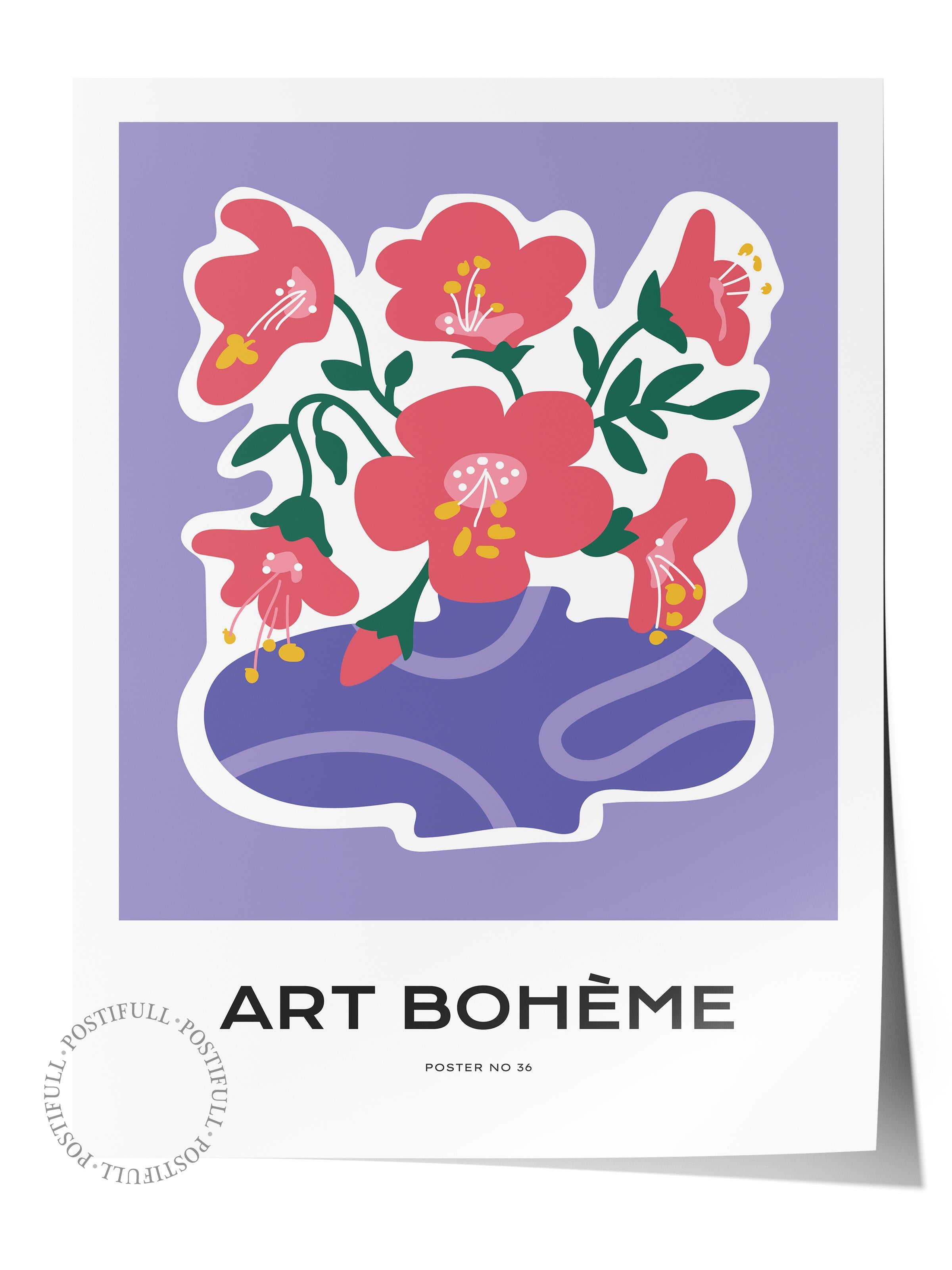 Estetik Duvar Posteri - Estetik Çizim Çerçevesiz Poster - Yatak Odası, Salon, Mutfak Duvar Dekoru