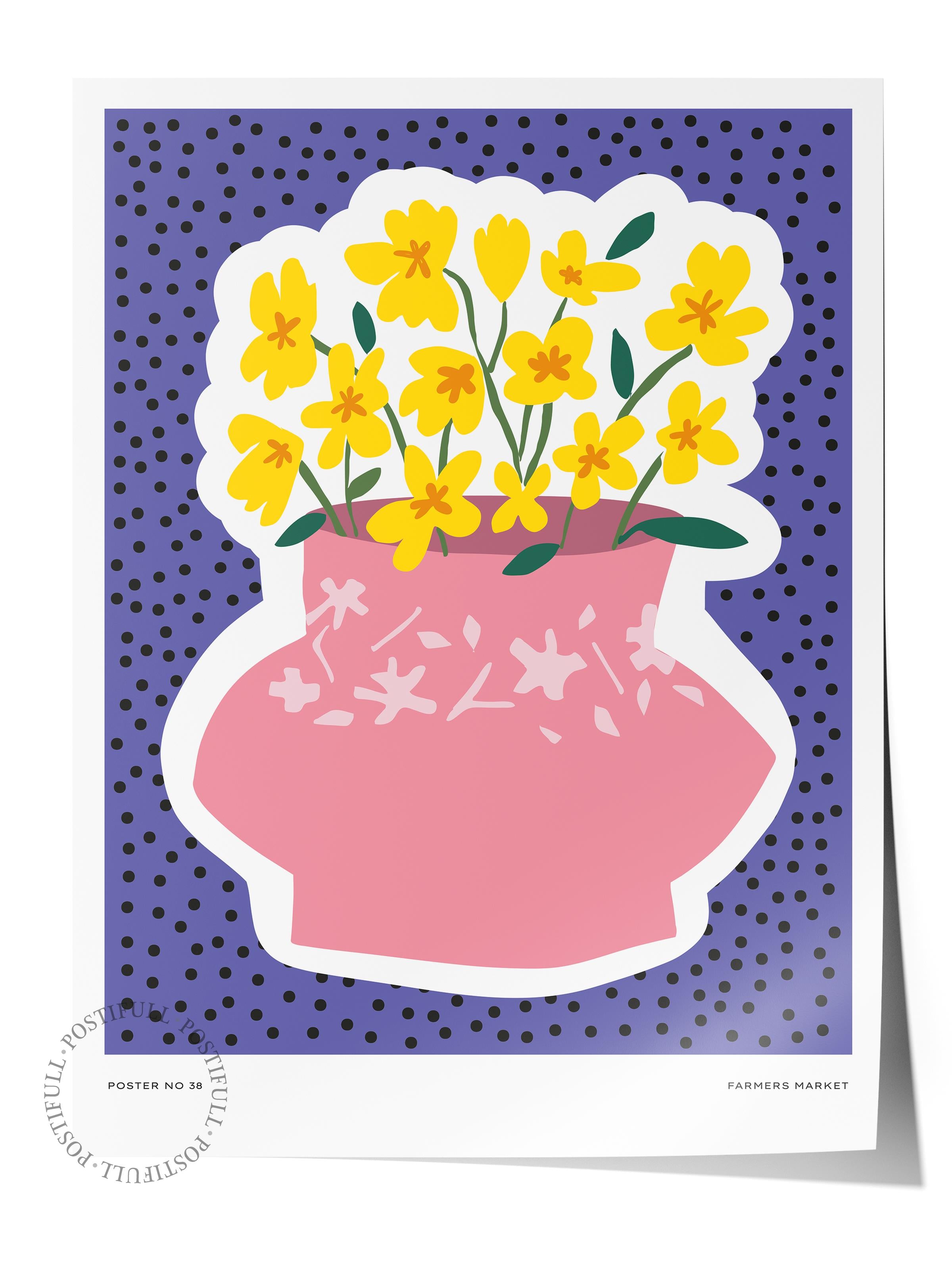 Estetik Duvar Posteri - Estetik Çizim Çerçevesiz Poster - Yatak Odası, Salon, Mutfak Duvar Dekoru