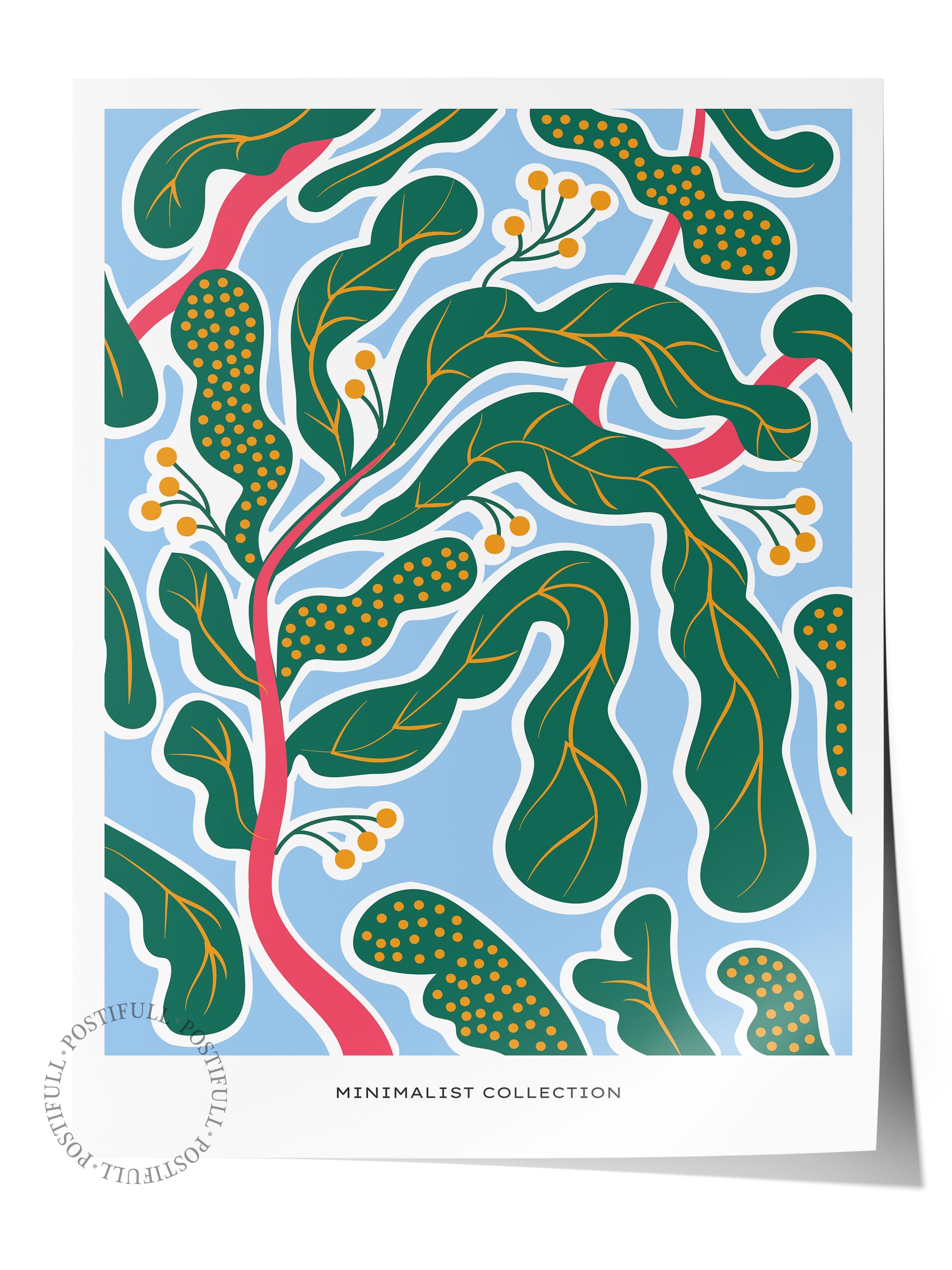 Estetik Duvar Posteri - Estetik Çizim Çerçevesiz Poster - Yatak Odası, Salon, Mutfak Duvar Dekoru