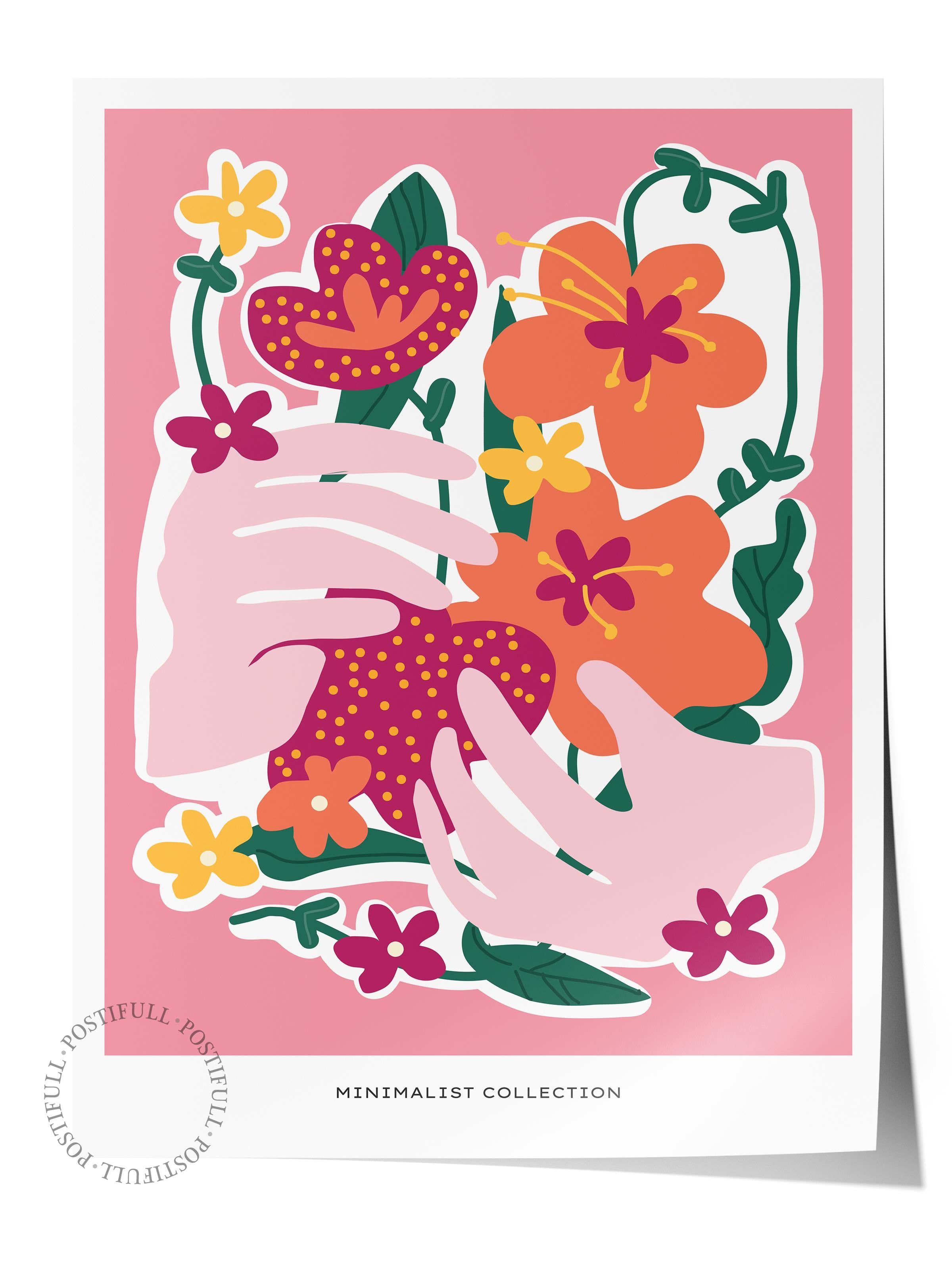 Estetik Duvar Posteri - Estetik Çizim Çerçevesiz Poster - Yatak Odası, Salon, Mutfak Duvar Dekoru