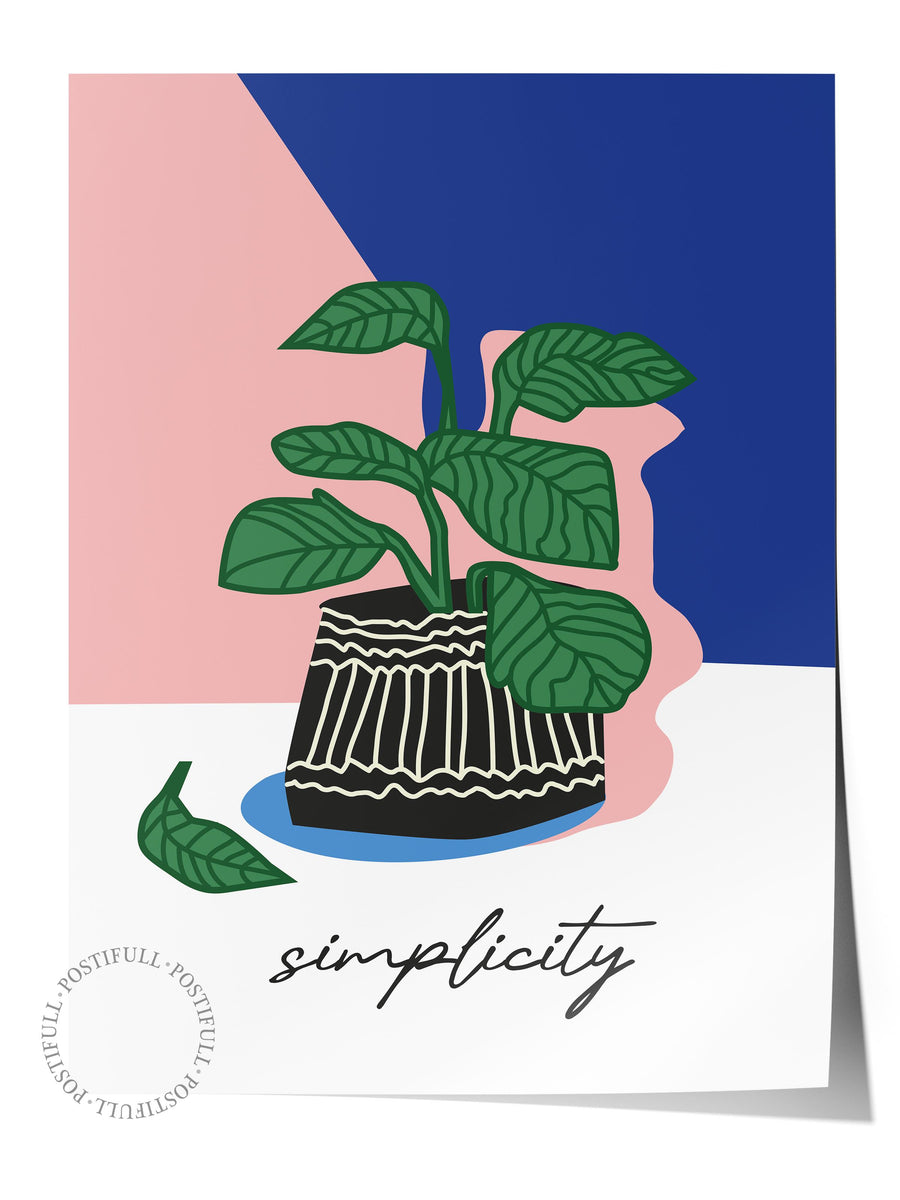 simplicity Çerçevesiz Poster