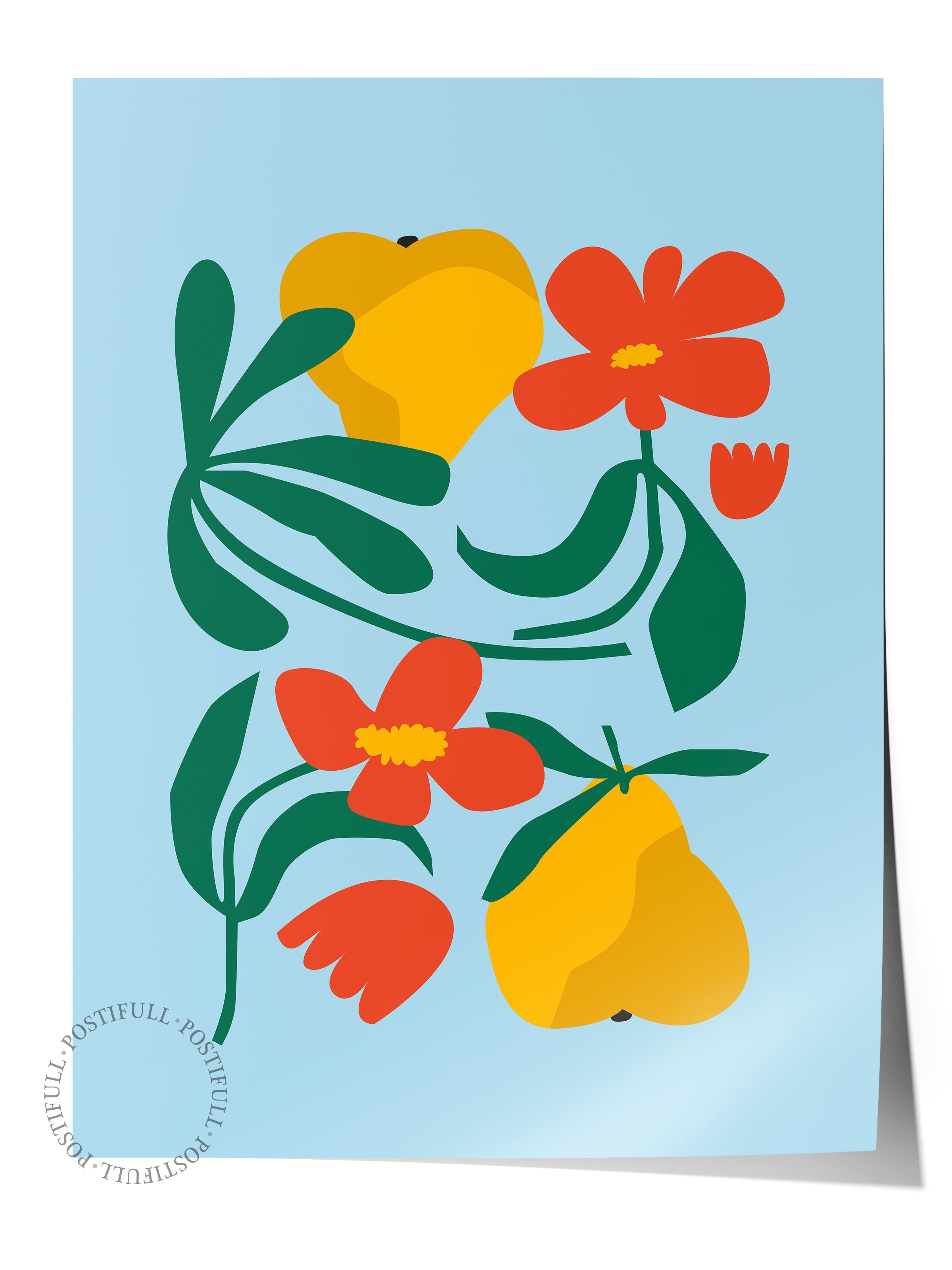 Estetik Duvar Posteri - Estetik Çizim Çerçevesiz Poster - Yatak Odası, Salon, Mutfak Duvar Dekoru