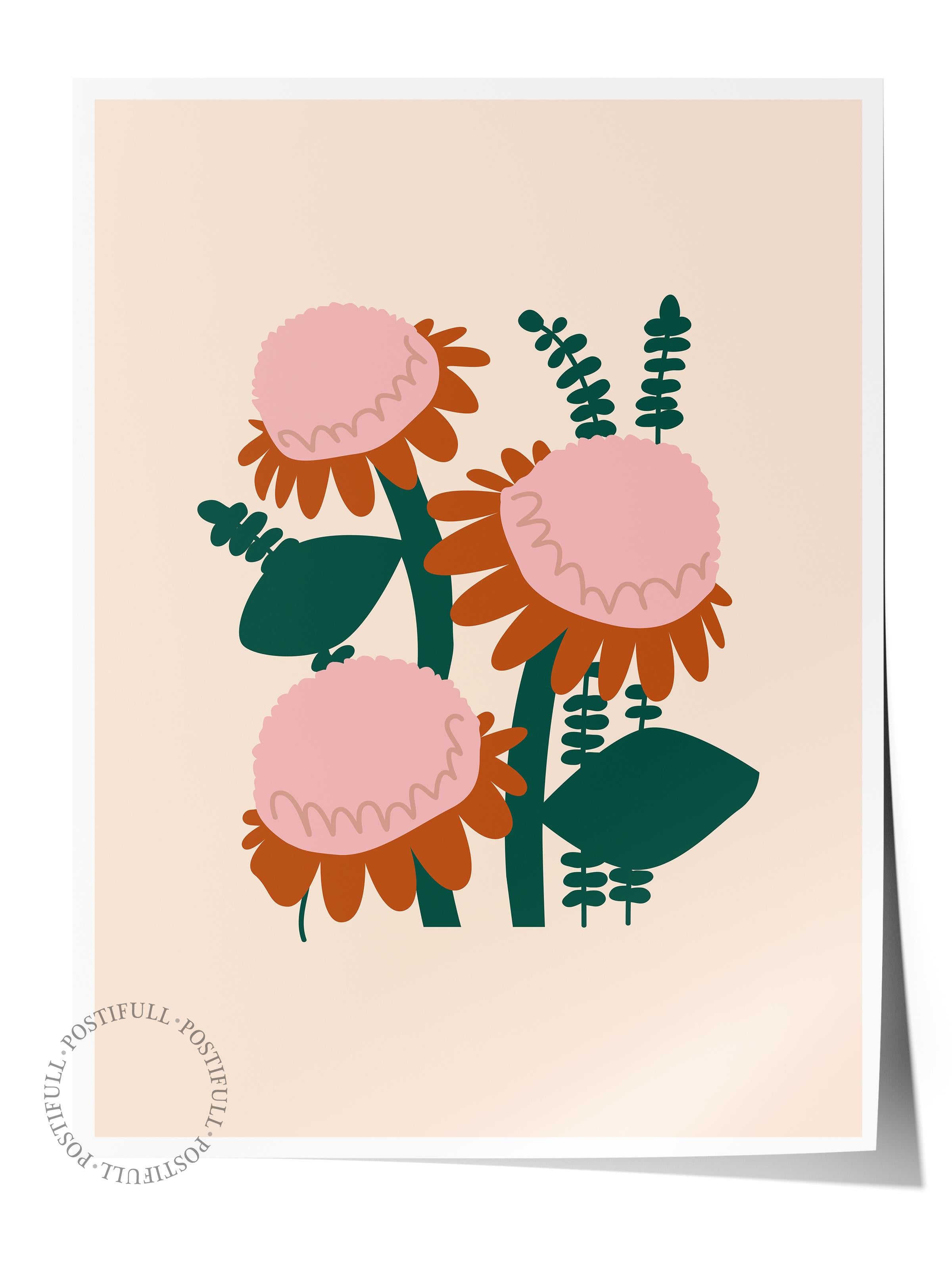 Estetik Duvar Posteri - Estetik Çizim Çerçevesiz Poster - Yatak Odası, Salon, Mutfak Duvar Dekoru