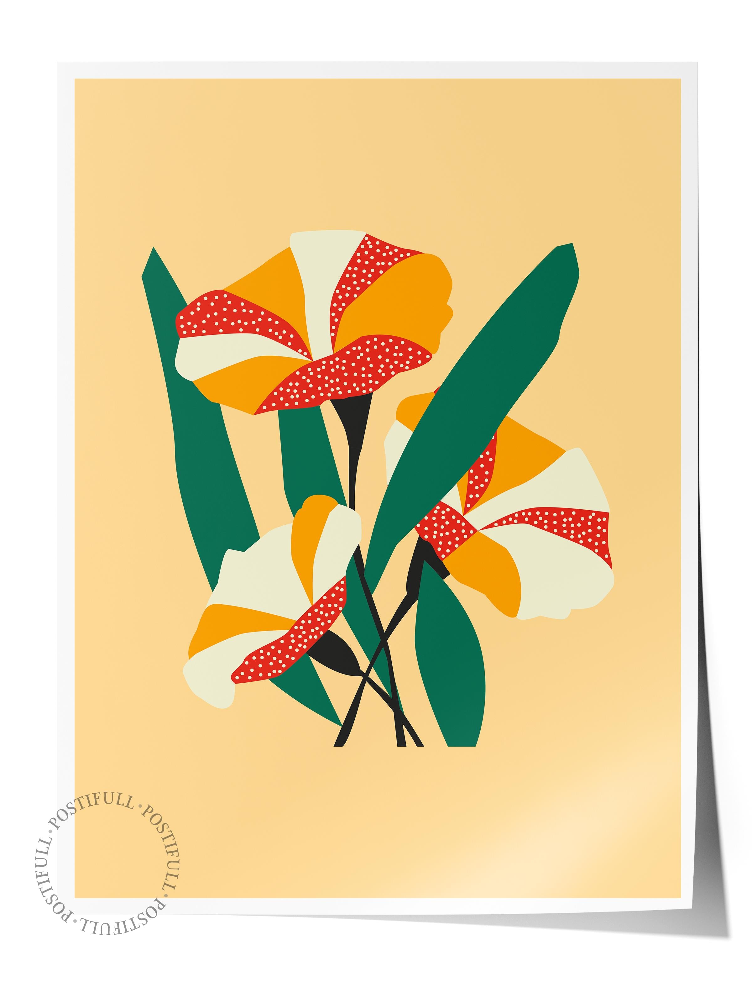 Estetik Duvar Posteri - Estetik Çizim Çerçevesiz Poster - Yatak Odası, Salon, Mutfak Duvar Dekoru