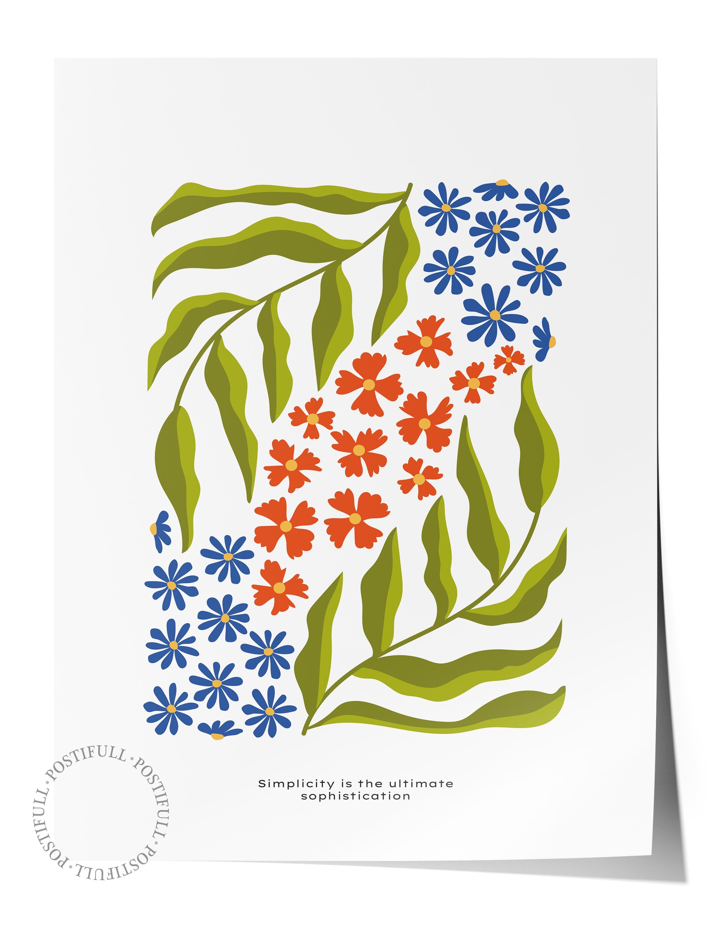 Estetik Duvar Posteri - Estetik Çizim Çerçevesiz Poster - Yatak Odası, Salon, Mutfak Duvar Dekoru