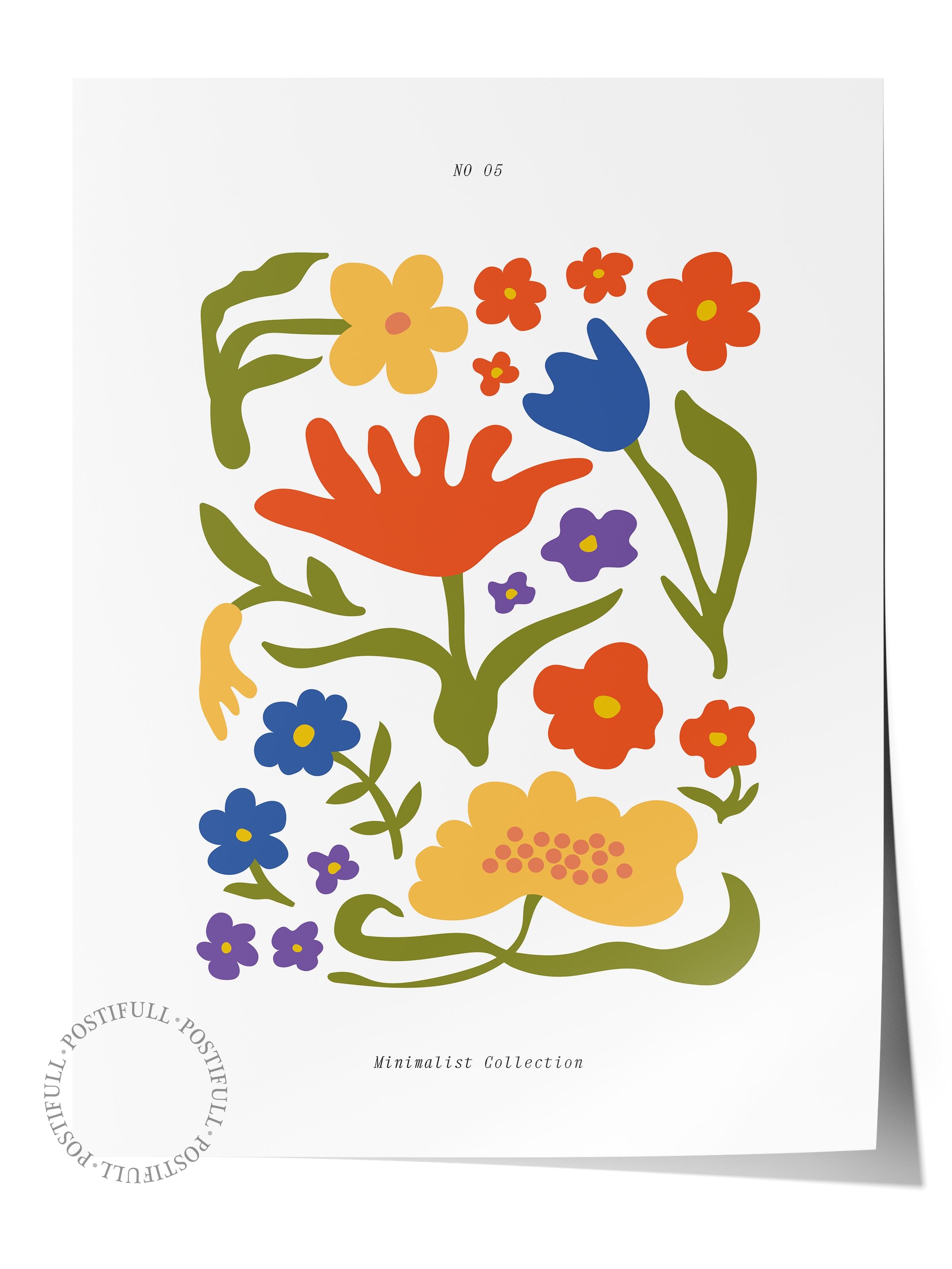 Estetik Duvar Posteri - Estetik Çizim Çerçevesiz Poster - Yatak Odası, Salon, Mutfak Duvar Dekoru