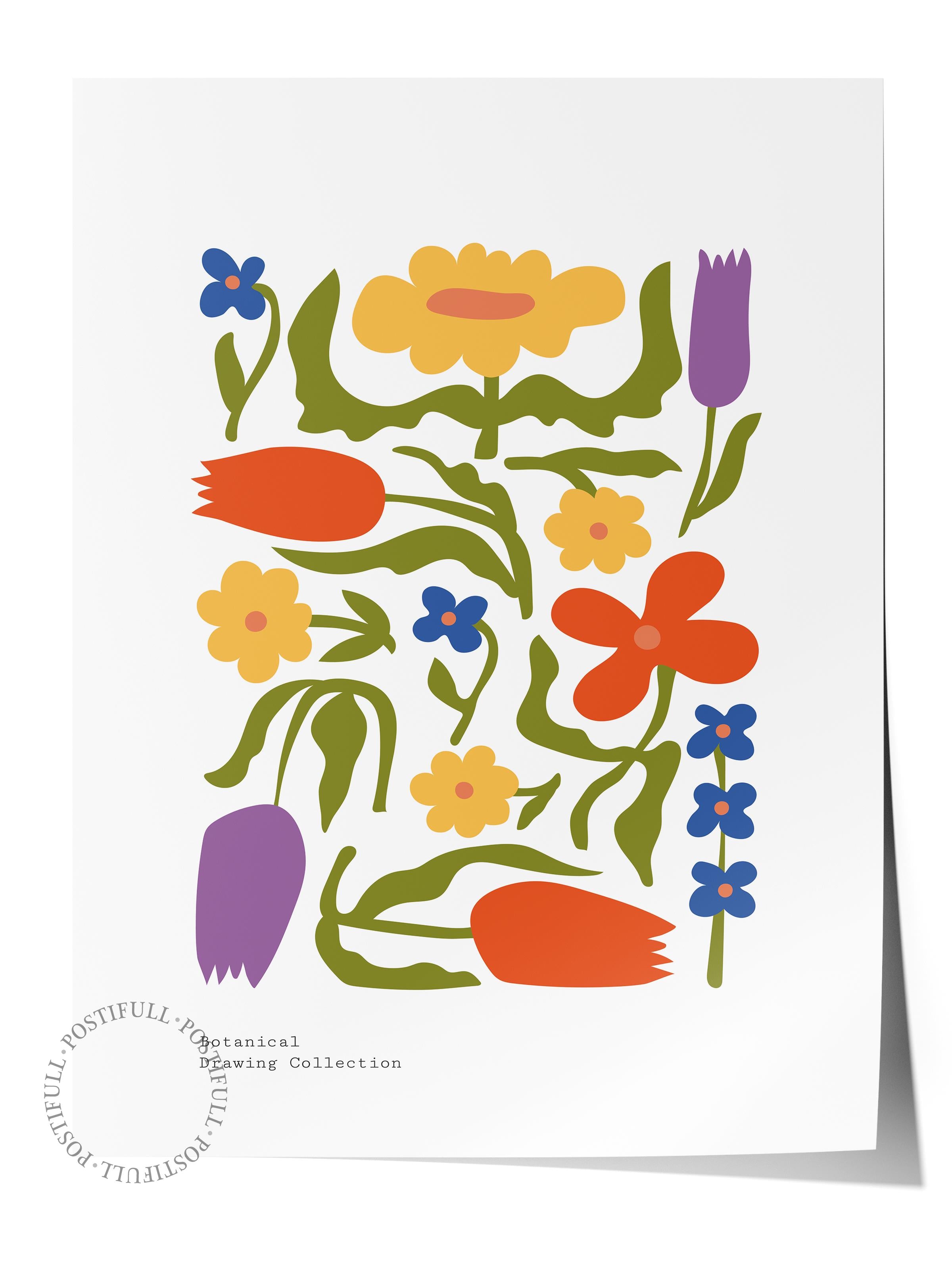 Estetik Duvar Posteri - Estetik Çizim Çerçevesiz Poster - Yatak Odası, Salon, Mutfak Duvar Dekoru