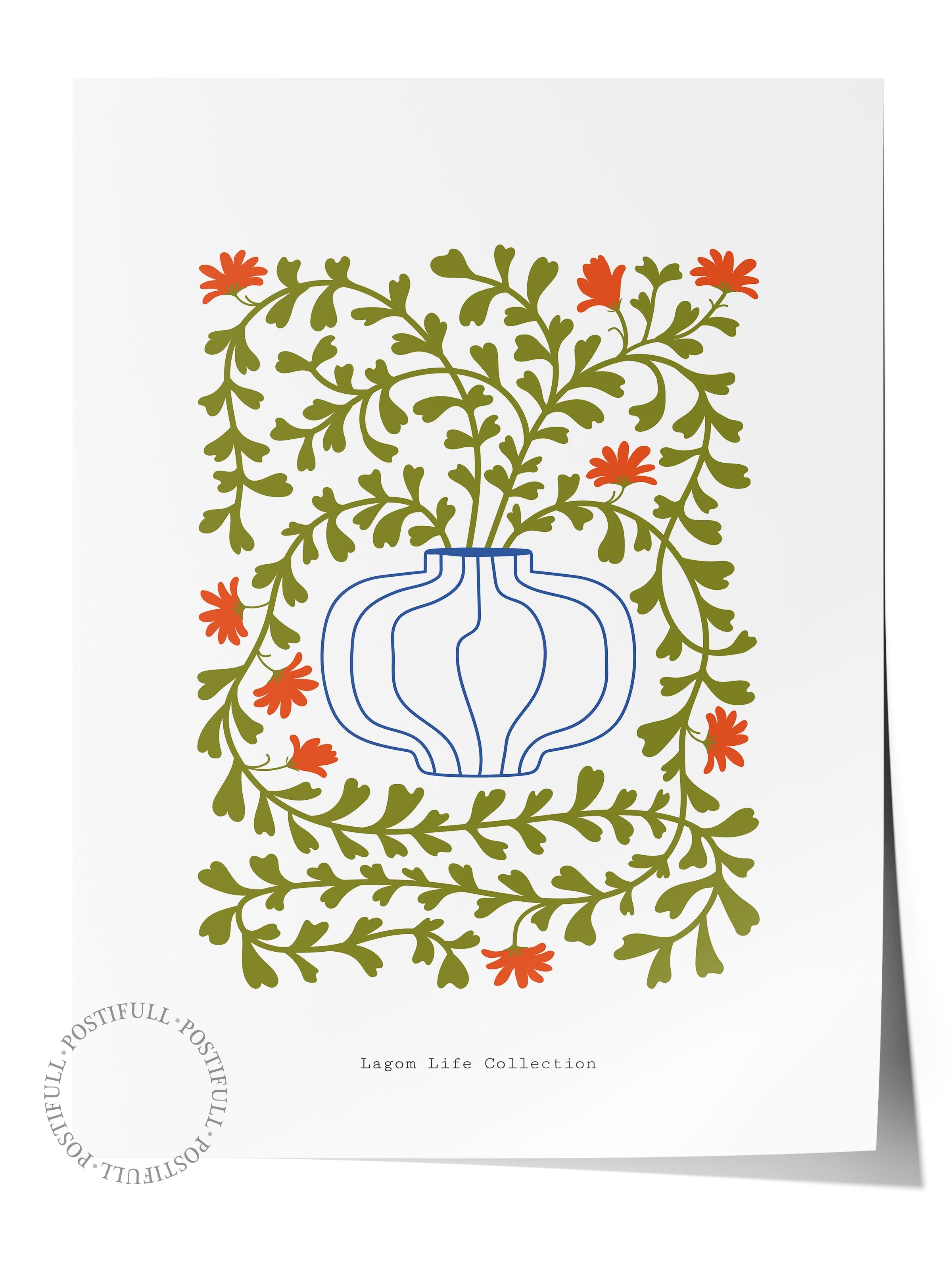 Estetik Duvar Posteri - Estetik Çizim Çerçevesiz Poster - Yatak Odası, Salon, Mutfak Duvar Dekoru