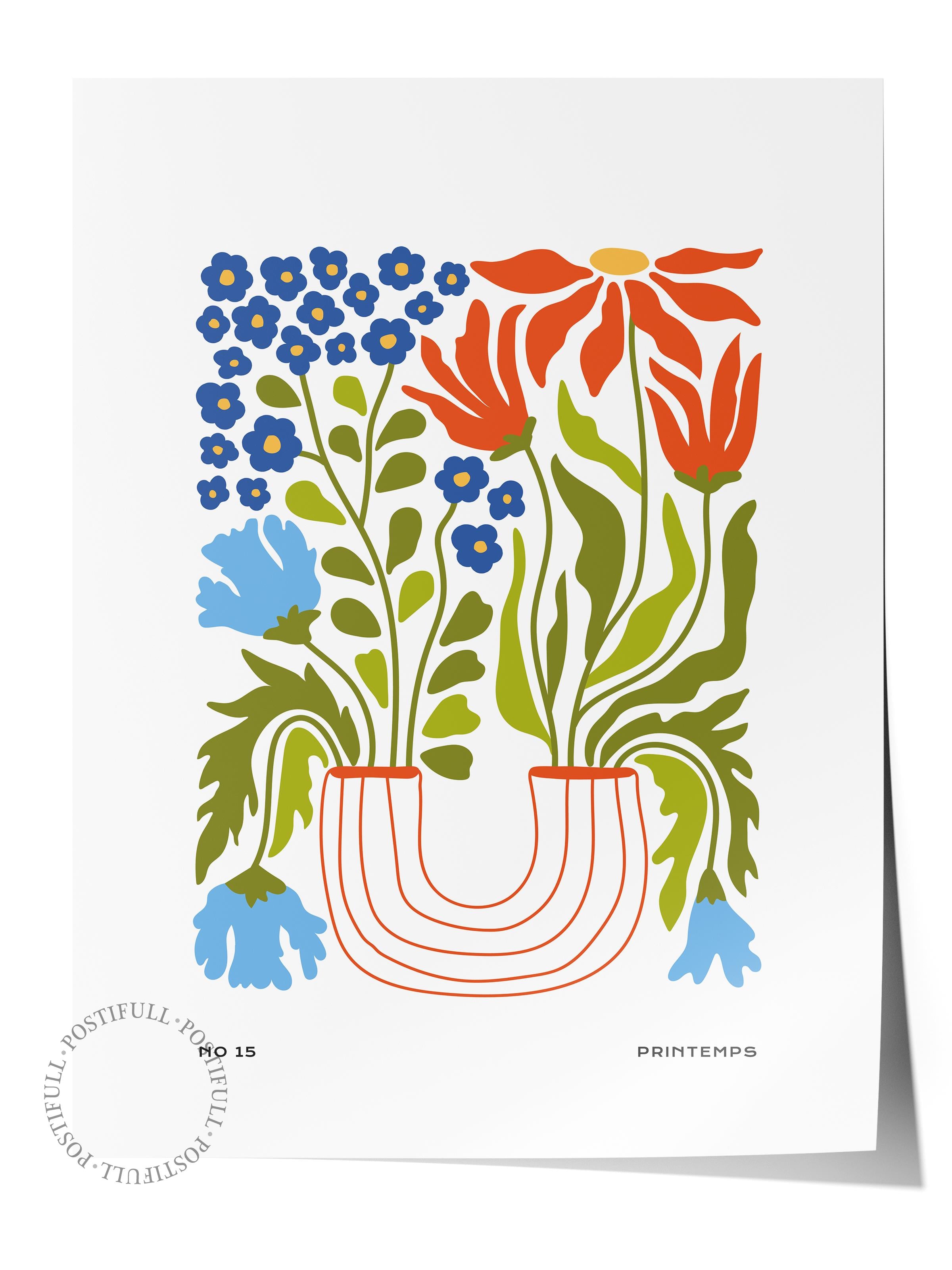 Estetik Duvar Posteri - Estetik Çizim Çerçevesiz Poster - Yatak Odası, Salon, Mutfak Duvar Dekoru