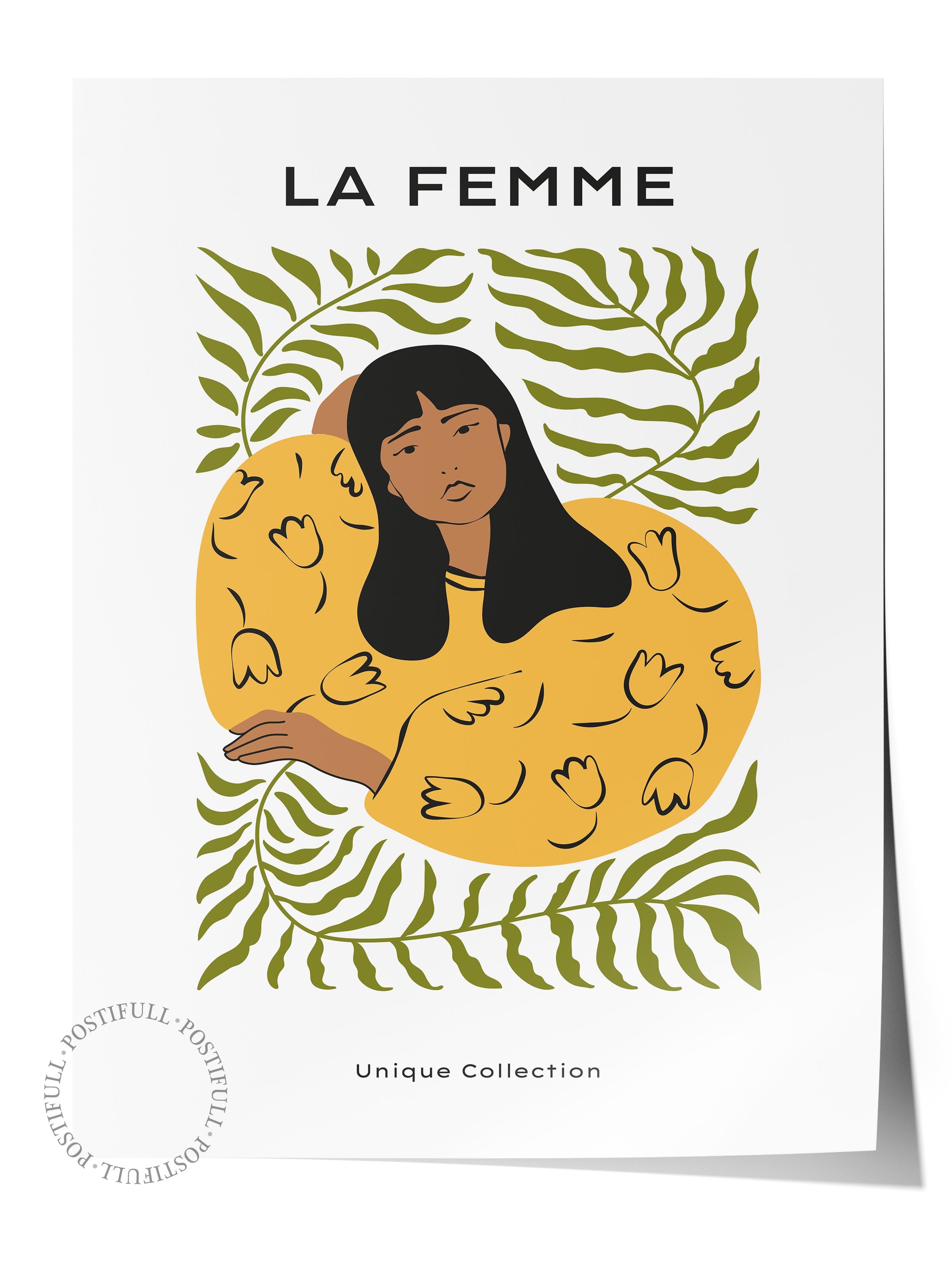 Estetik Duvar Posteri - Estetik Çizim Çerçevesiz Poster - Yatak Odası, Salon, Mutfak Duvar Dekoru