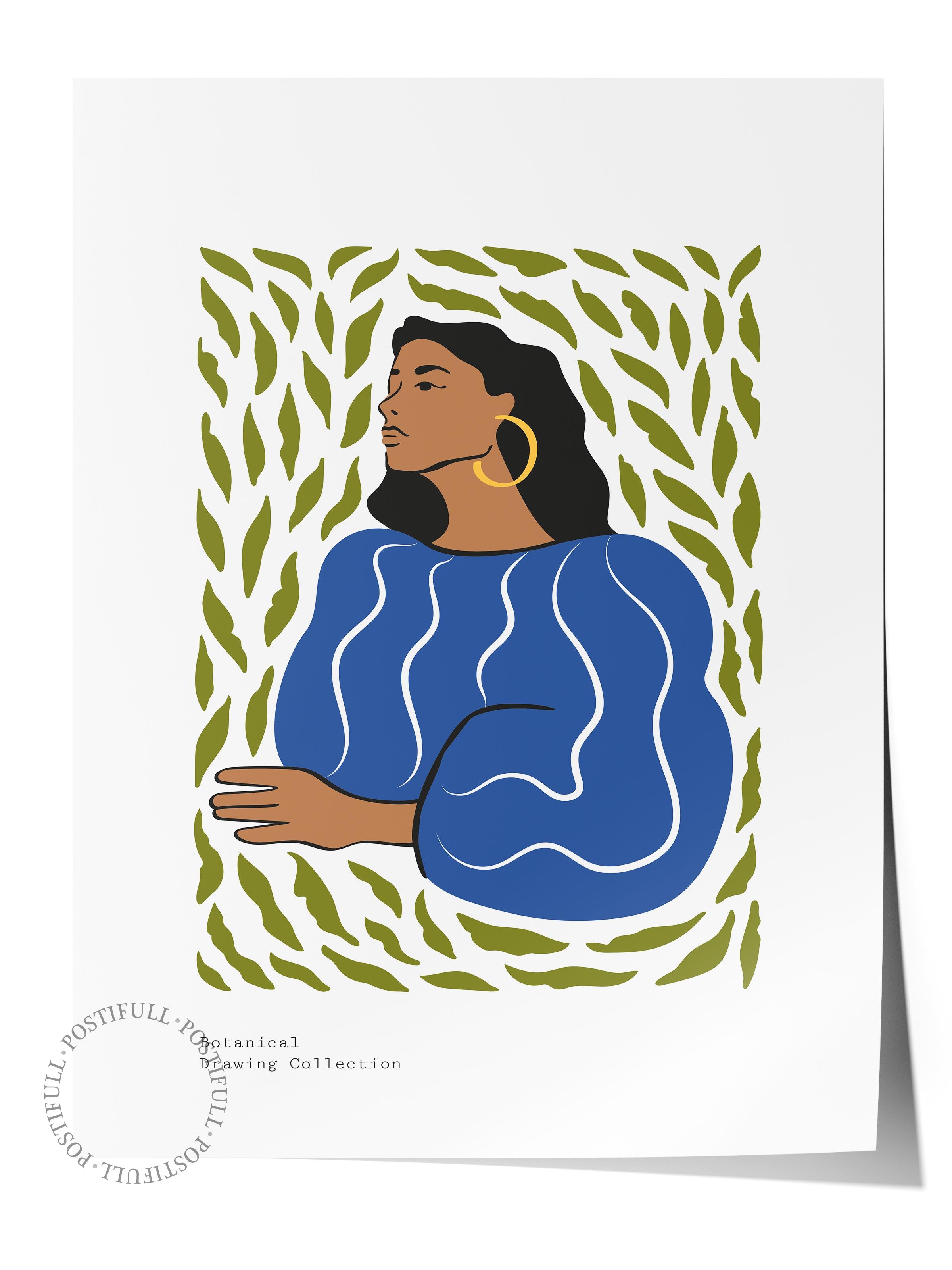 Estetik Duvar Posteri - Estetik Çizim Çerçevesiz Poster - Yatak Odası, Salon, Mutfak Duvar Dekoru