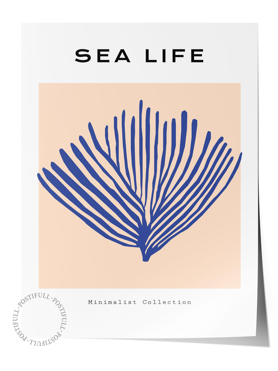 SEA LIFE Tropikal İllustrasyon Çerçevesiz Poster