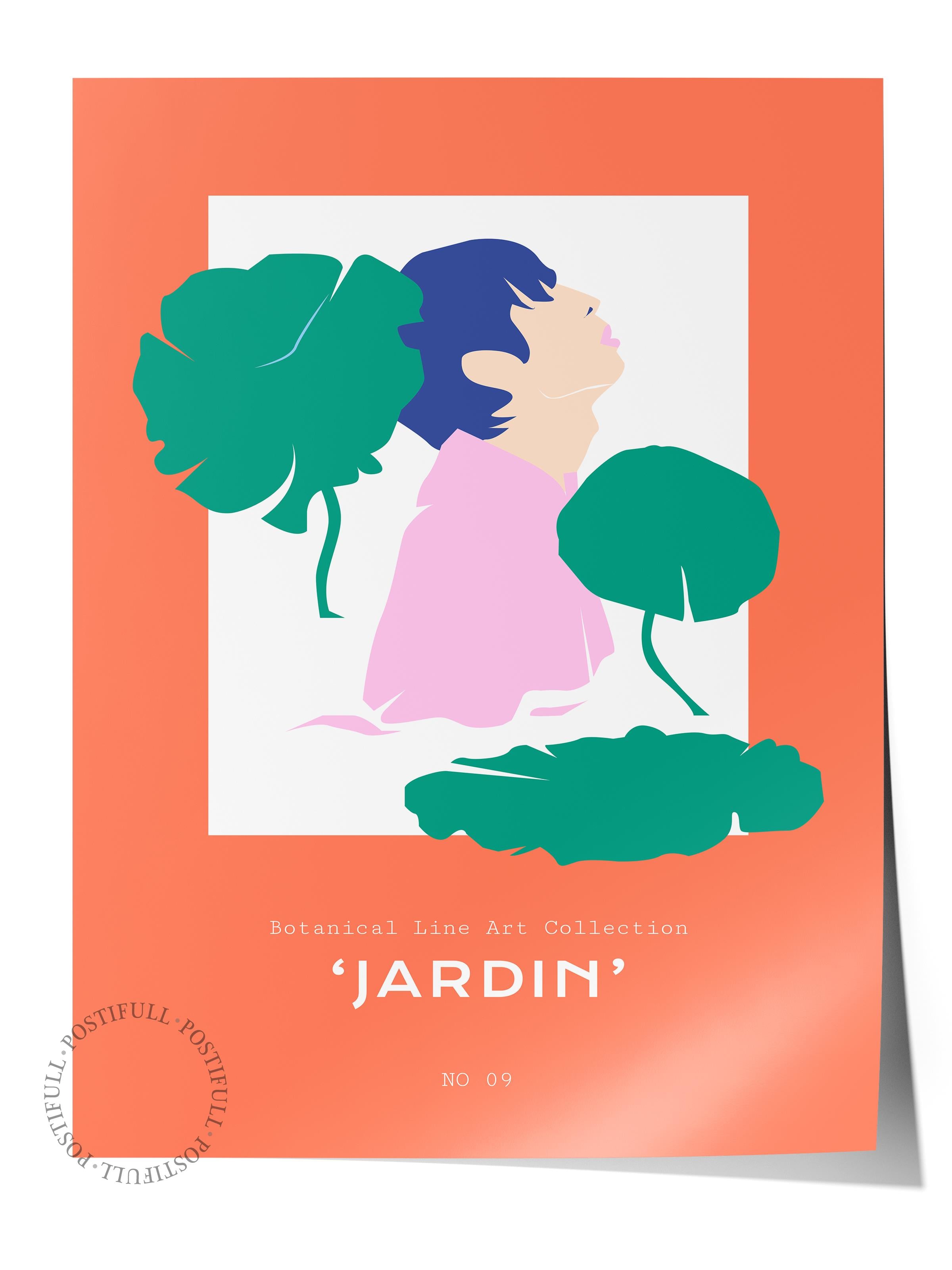 Estetik Duvar Posteri - Estetik Çizim Çerçevesiz Poster - Yatak Odası, Salon, Mutfak Duvar Dekoru