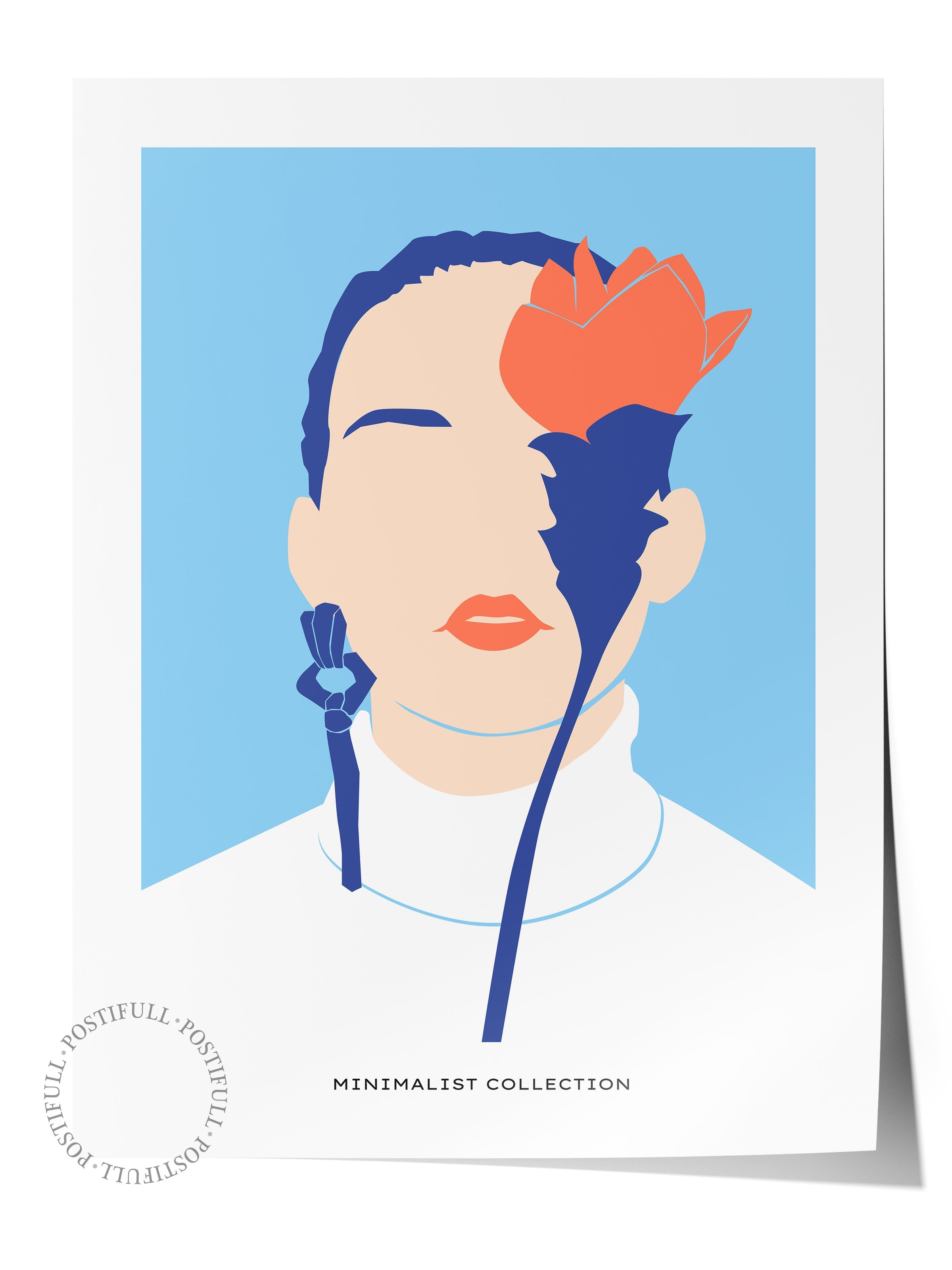 Estetik Duvar Posteri - Estetik Çizim Çerçevesiz Poster - Yatak Odası, Salon, Mutfak Duvar Dekoru