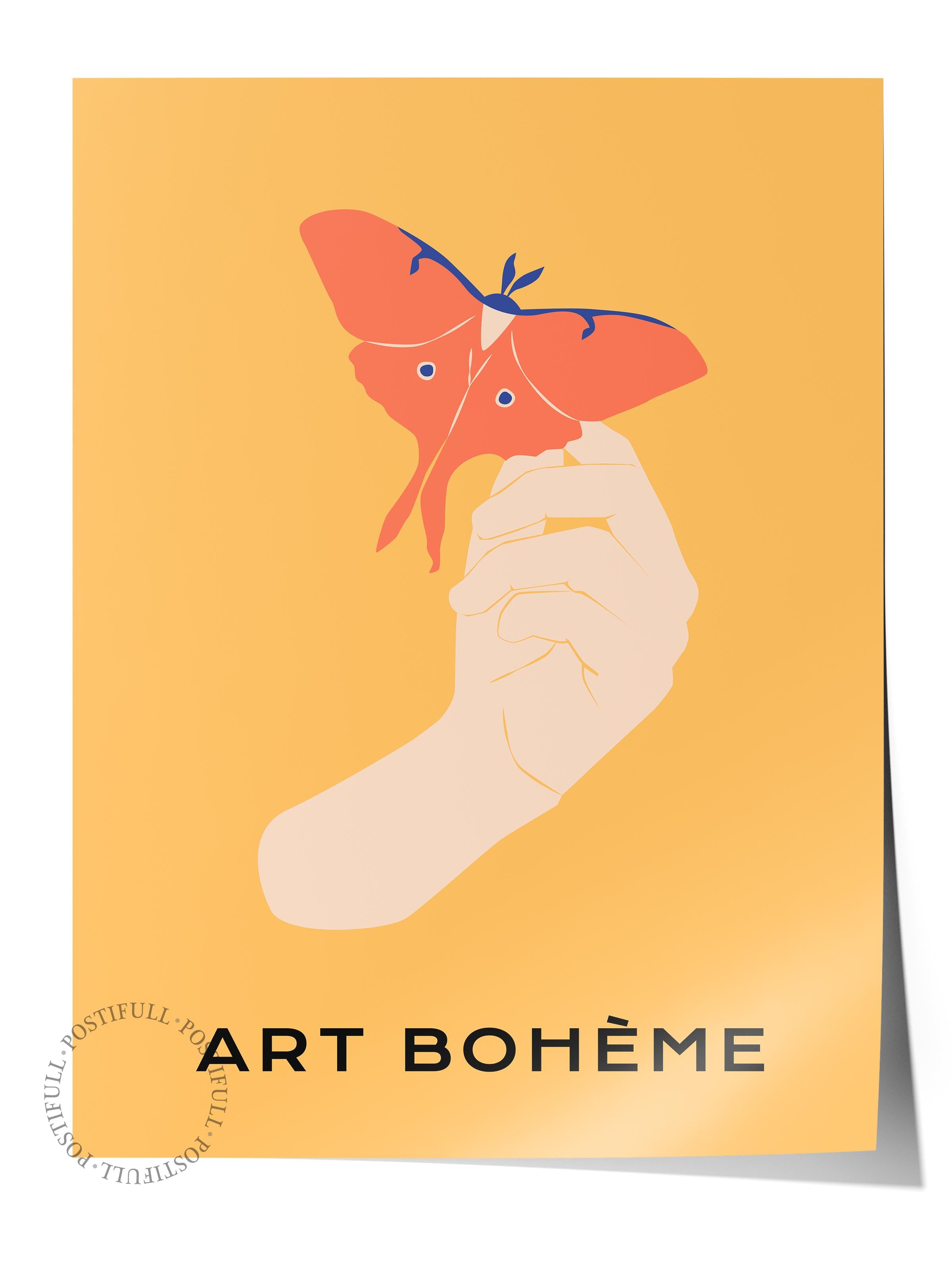 Estetik Duvar Posteri - Estetik Çizim Çerçevesiz Poster - Yatak Odası, Salon, Mutfak Duvar Dekoru