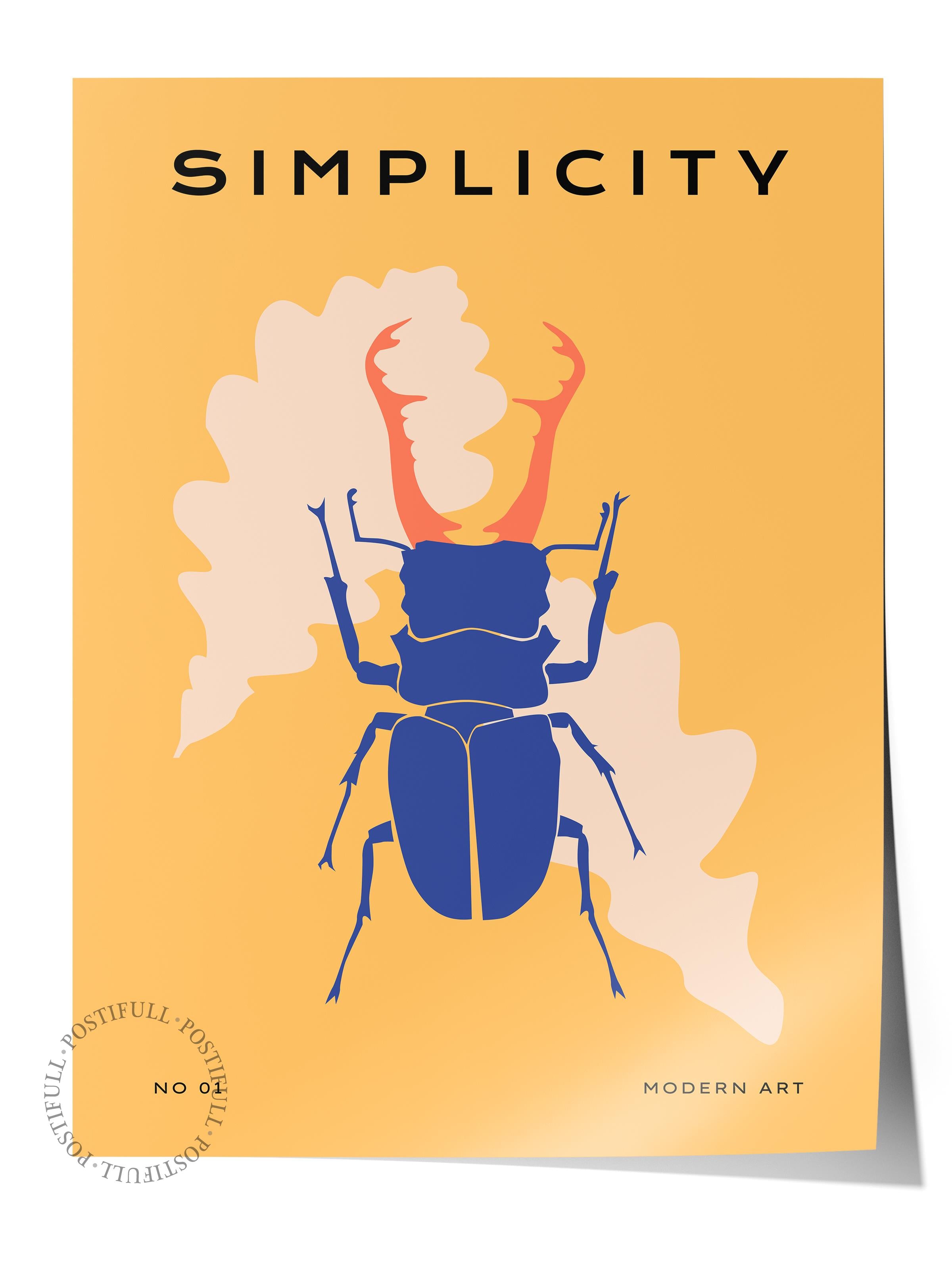 Estetik Duvar Posteri - Estetik Çizim Çerçevesiz Poster - Yatak Odası, Salon, Mutfak Duvar Dekoru