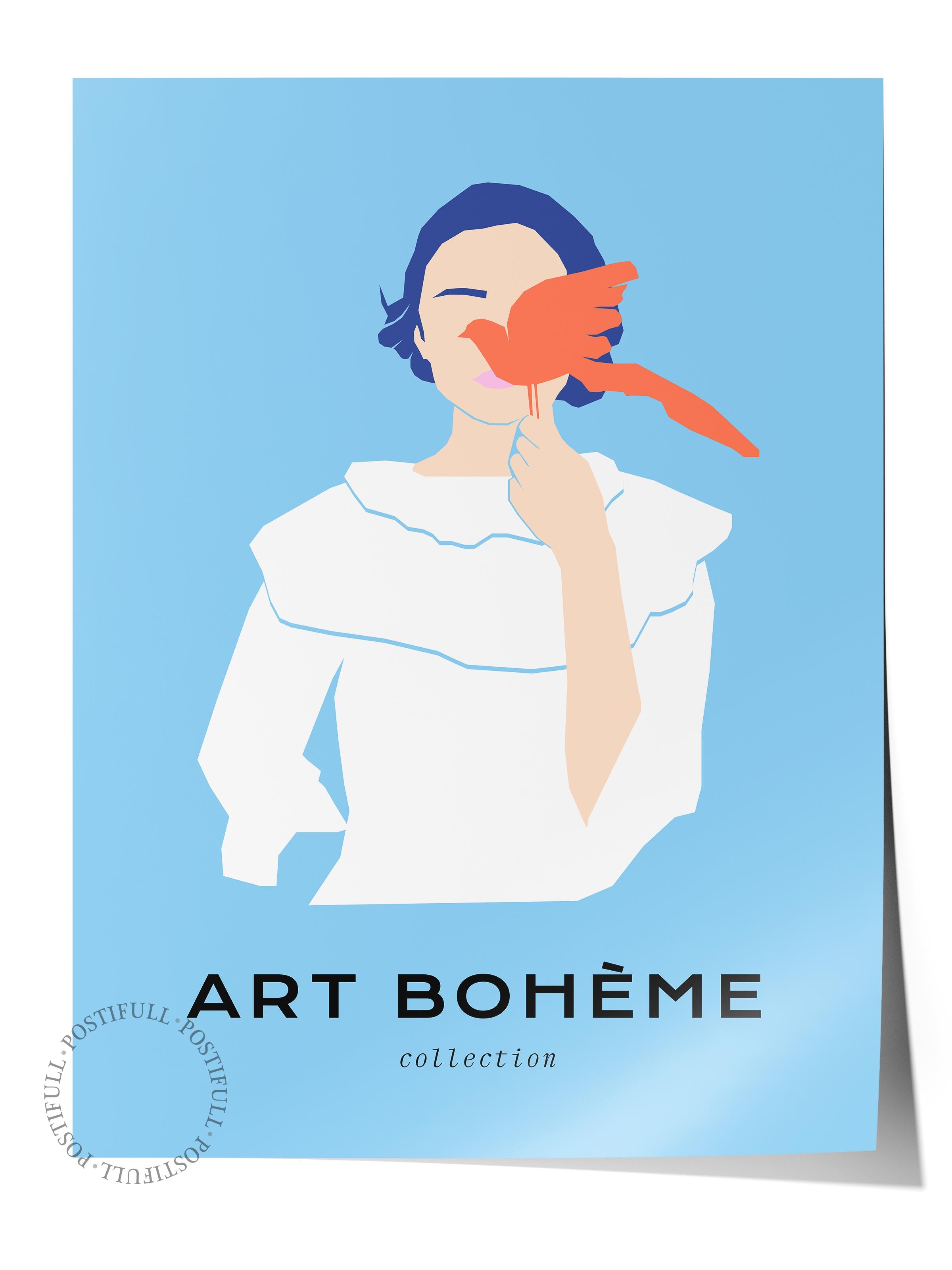 Estetik Duvar Posteri - Estetik Çizim Çerçevesiz Poster - Yatak Odası, Salon, Mutfak Duvar Dekoru