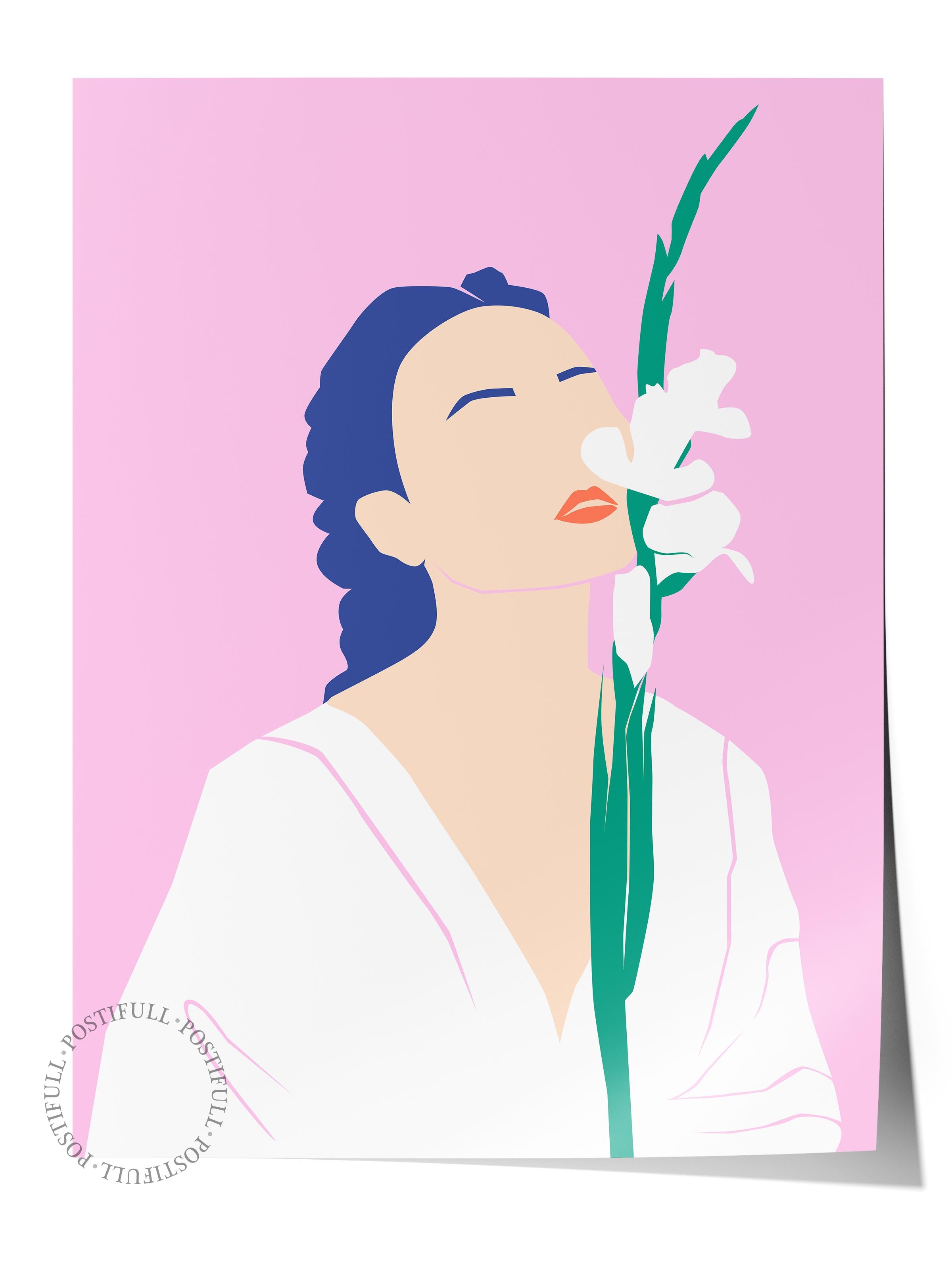 Estetik Duvar Posteri - Estetik Çizim Çerçevesiz Poster - Yatak Odası, Salon, Mutfak Duvar Dekoru